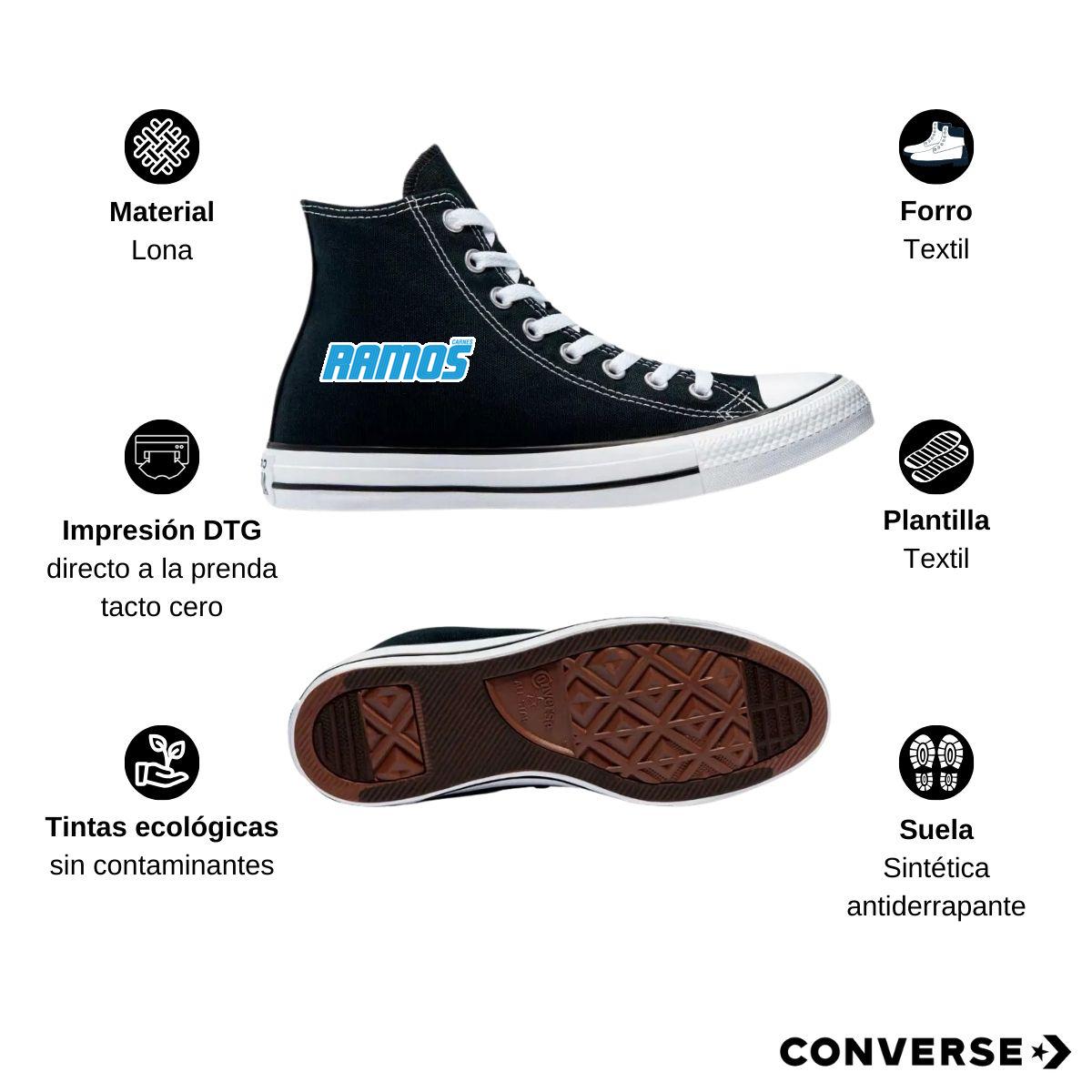 Tenis Converse Chuck Taylor All Star Bota Negro