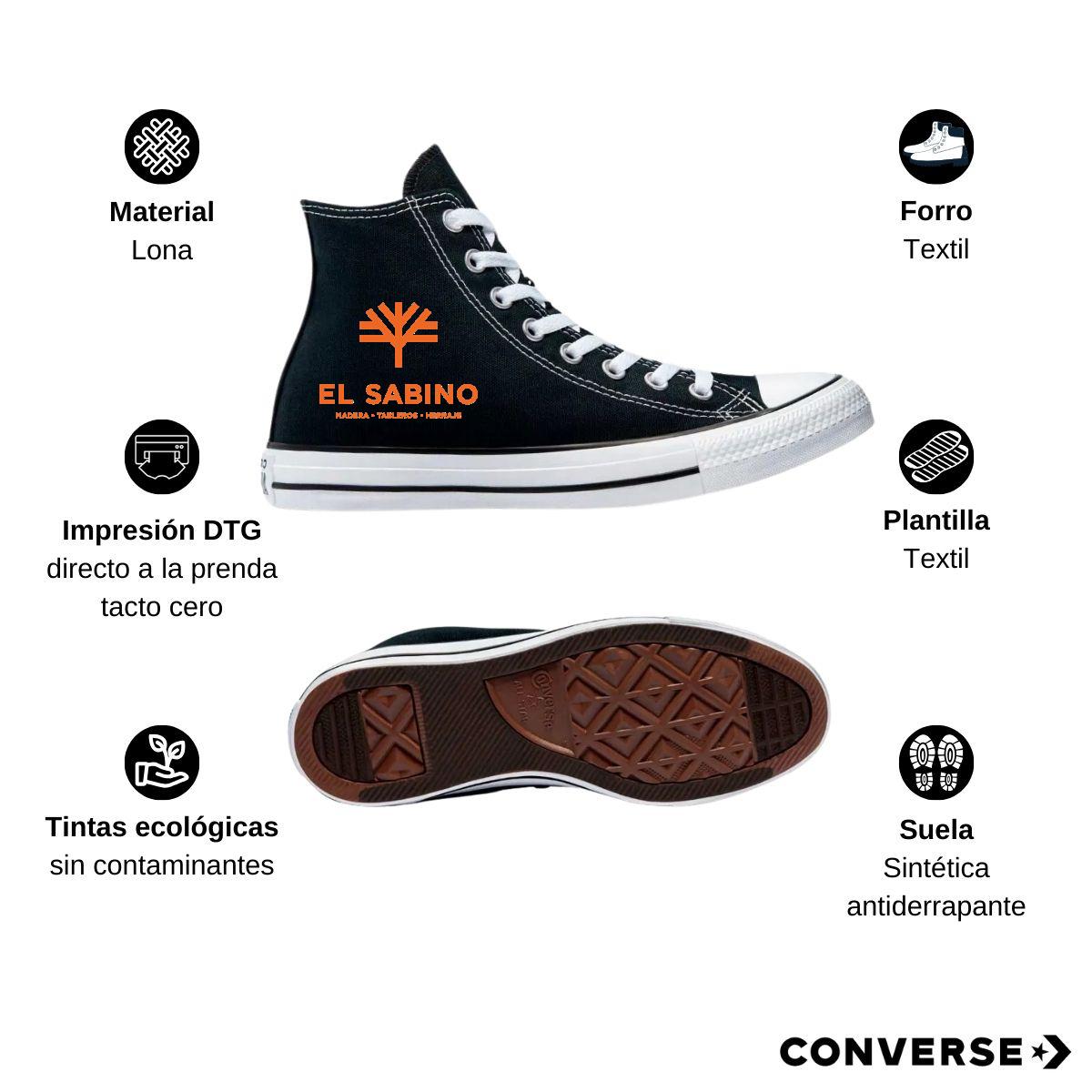 Tenis Converse Chuck Taylor All Star Bota Negro