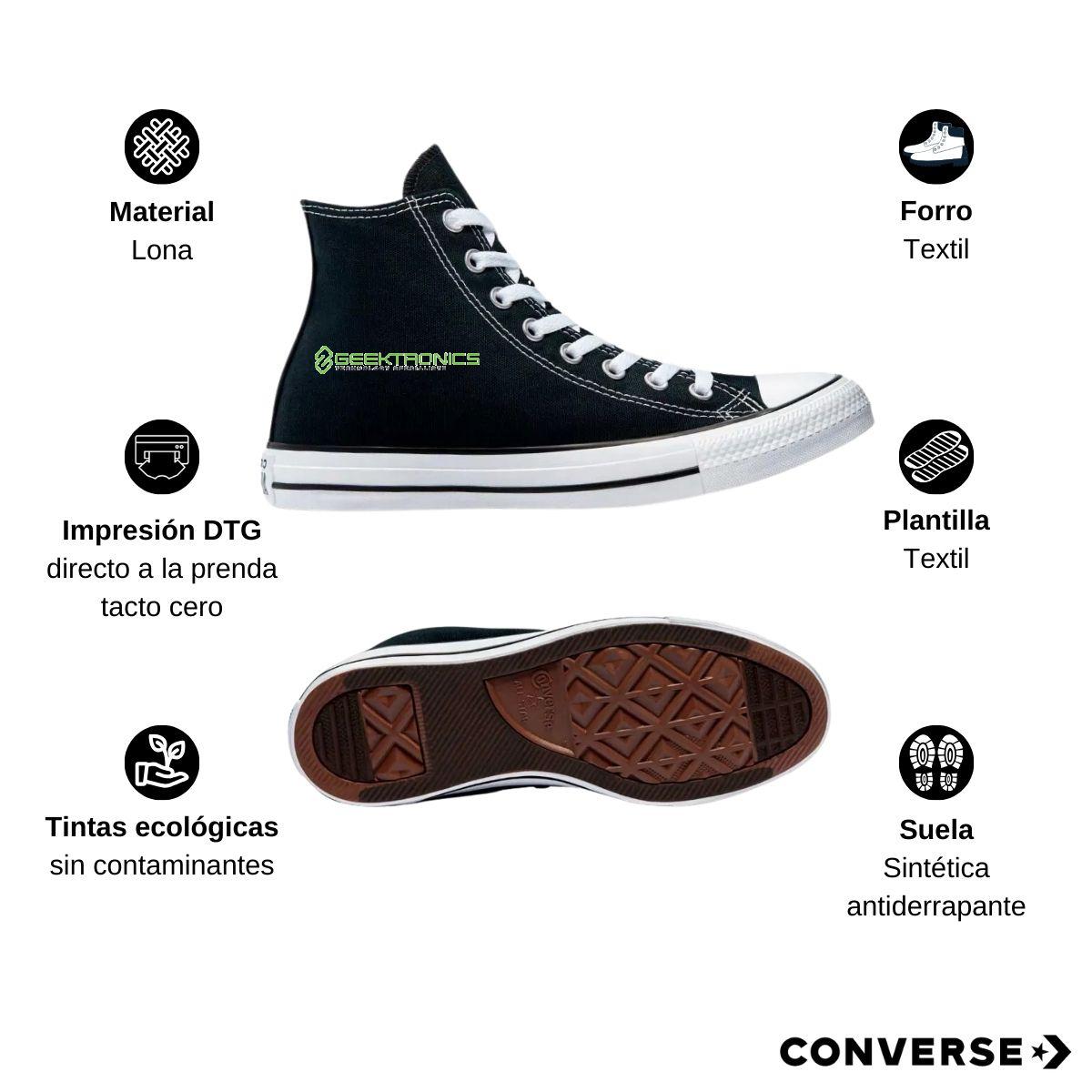 Tenis Converse Chuck Taylor All Star Bota Negro