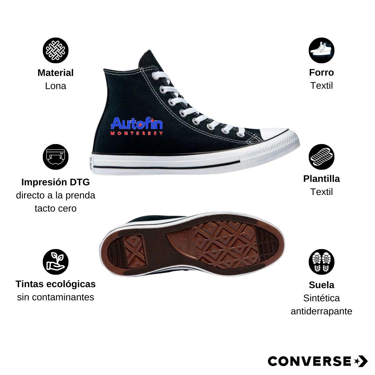 Tenis Converse Chuck Taylor All Star Bota Negro