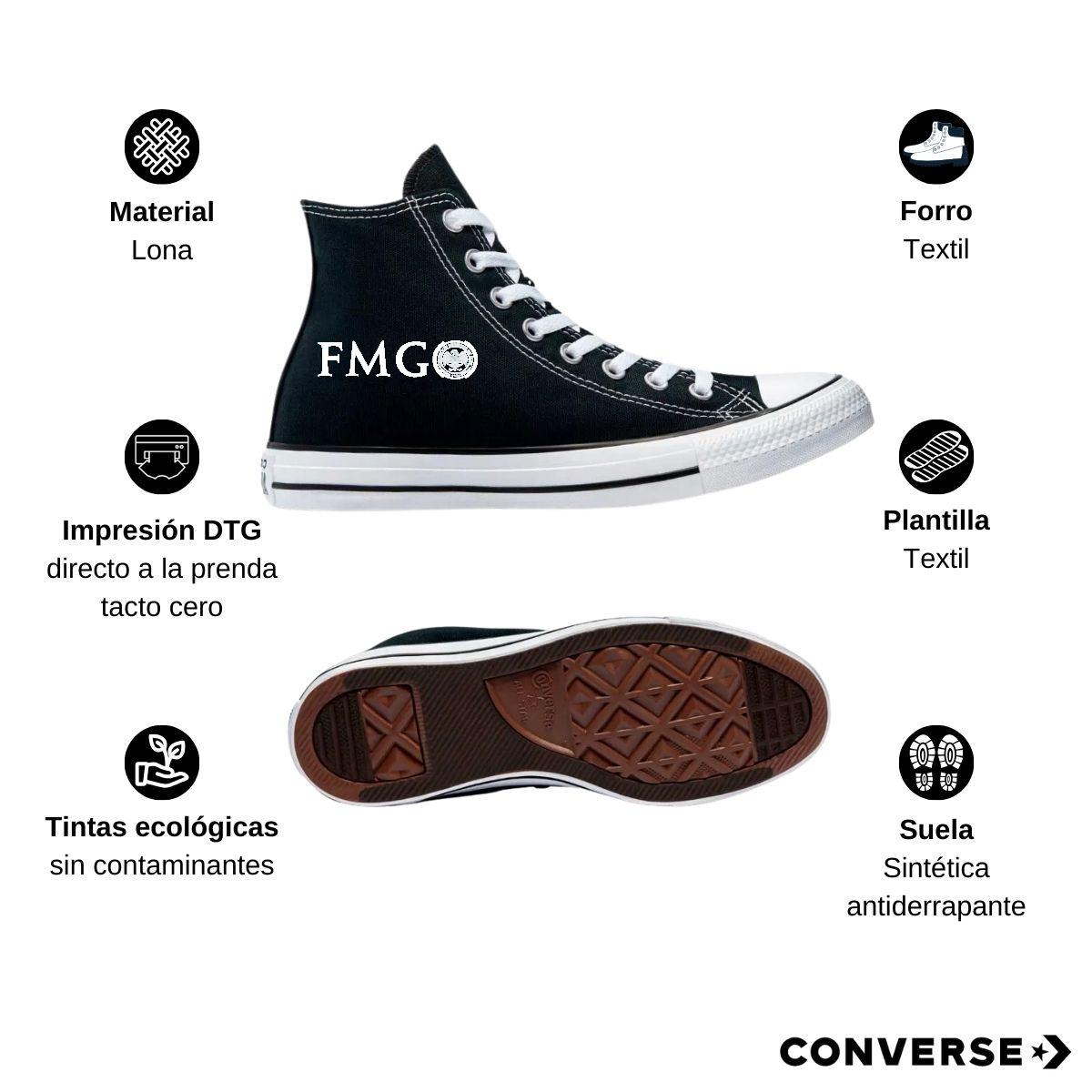 Tenis Converse Chuck Taylor All Star Bota Negro