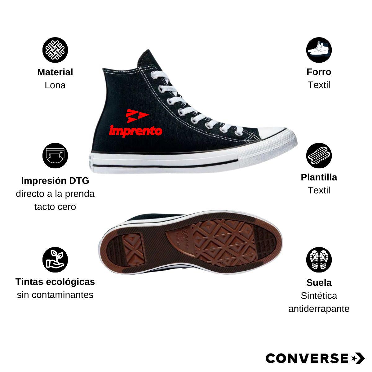 Tenis Converse Chuck Taylor All Star Bota Negro