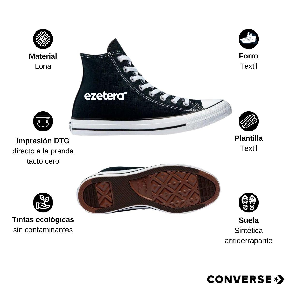 Tenis Converse Chuck Taylor All Star Bota Negro