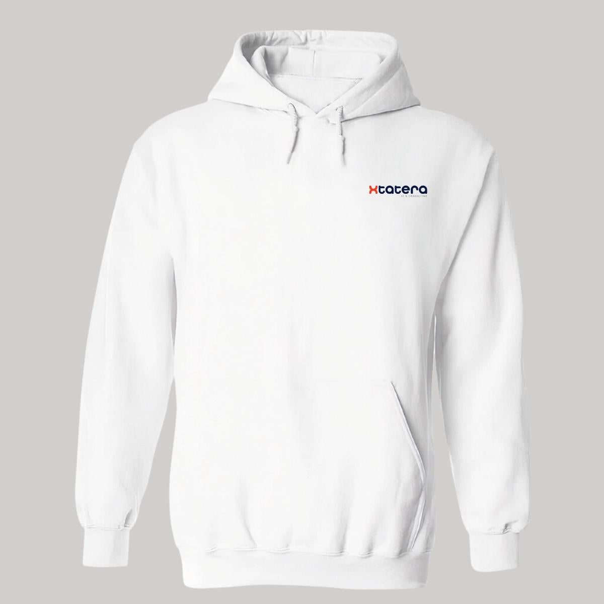 Sudadera c/Capucha Unisex Blanco Personalizable Escudo