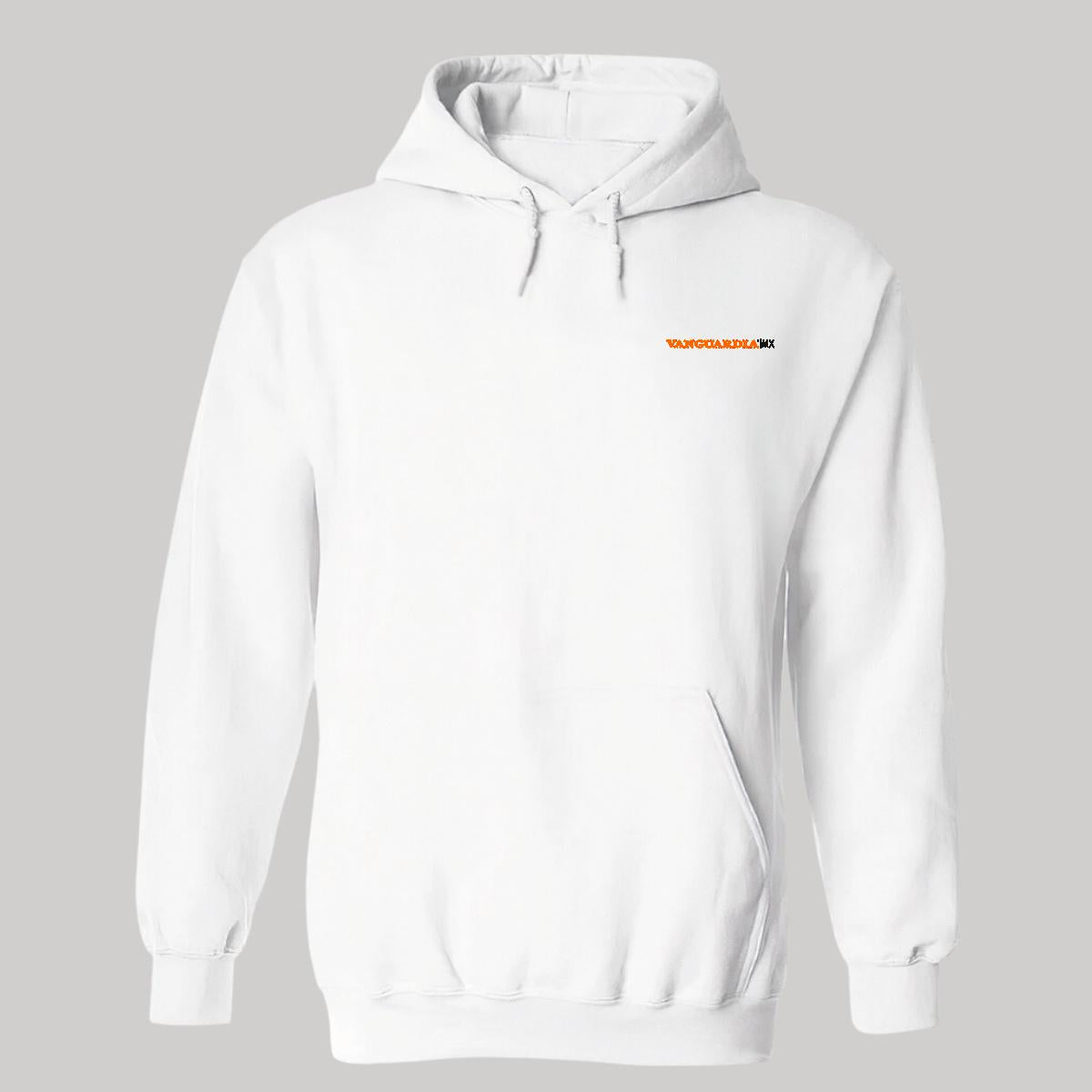 Sudadera c/Capucha Unisex Blanco Personalizable Escudo