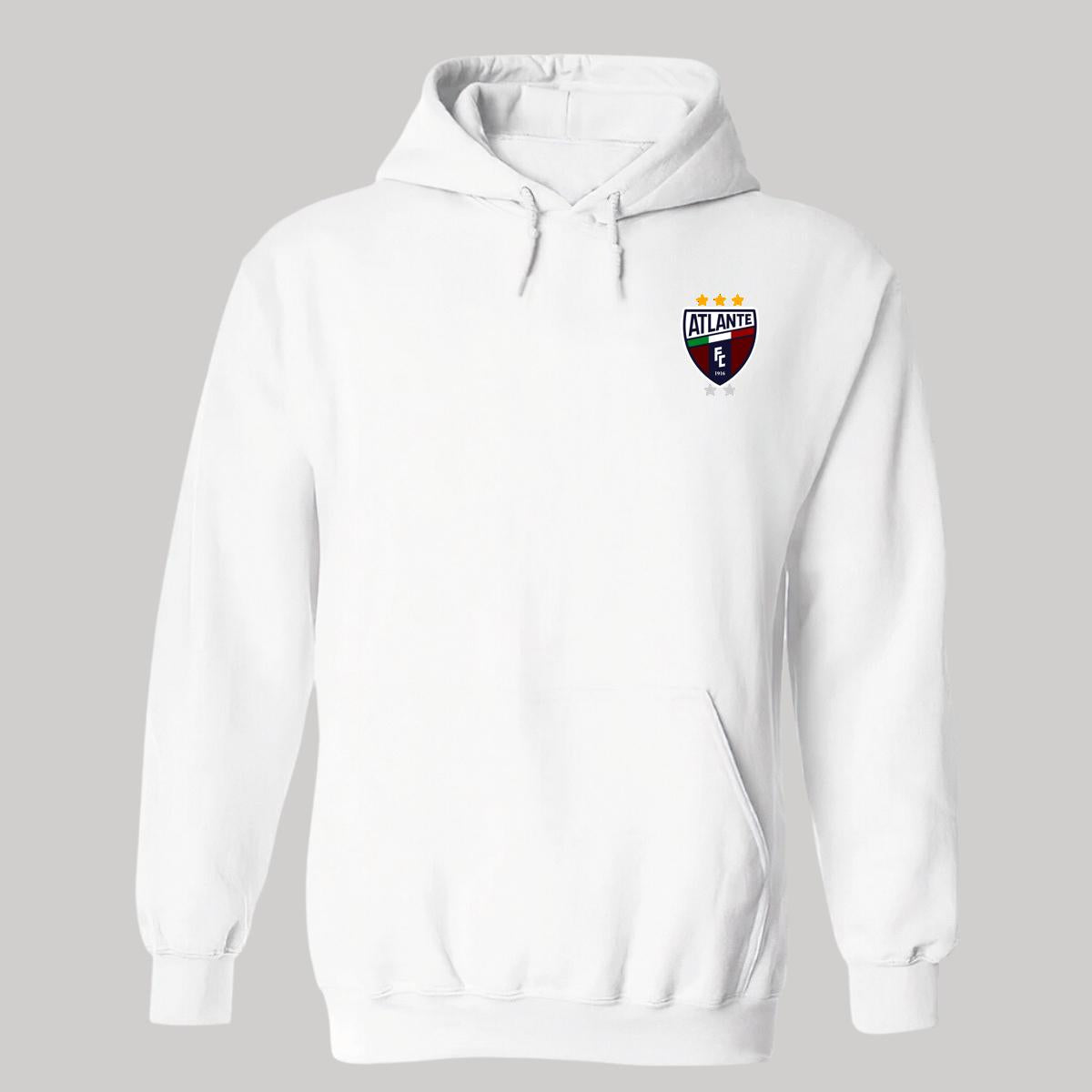 Sudadera c/Capucha Unisex Blanco Personalizable Escudo
