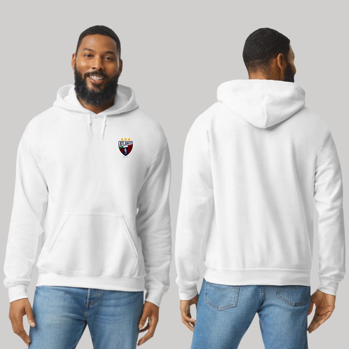 Sudadera c/Capucha Unisex Blanco Personalizable Escudo
