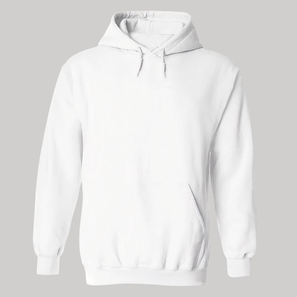 Sudadera c/Capucha Unisex Blanco Personalizable Logo
