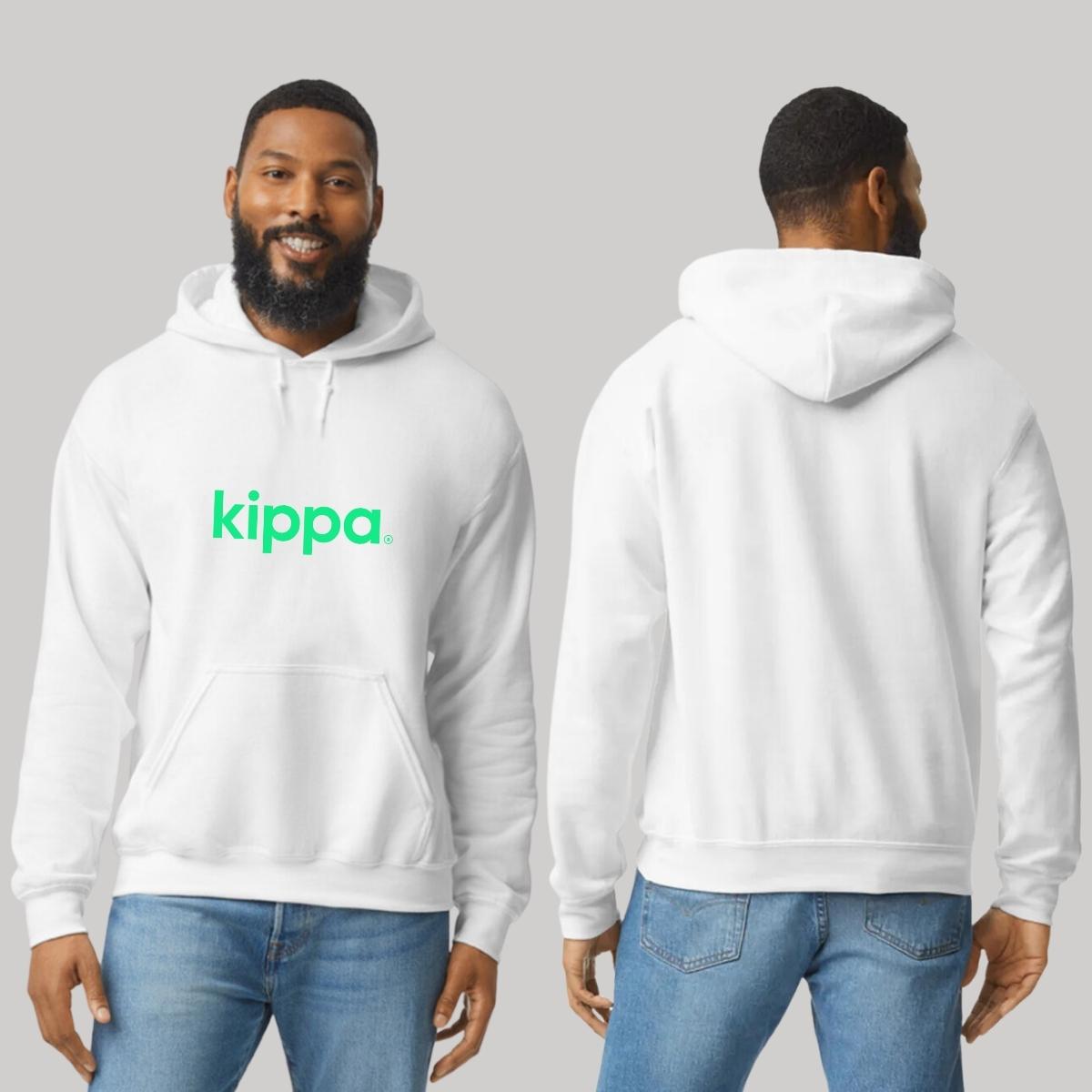 Sudadera c/Capucha Unisex Blanco Personalizable Logo