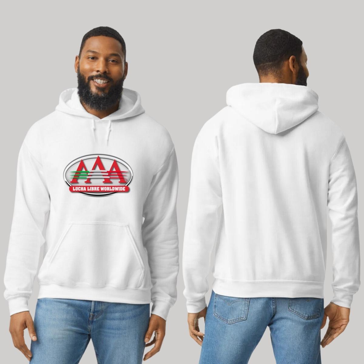 Sudadera c/Capucha Unisex Blanco Personalizable Logo