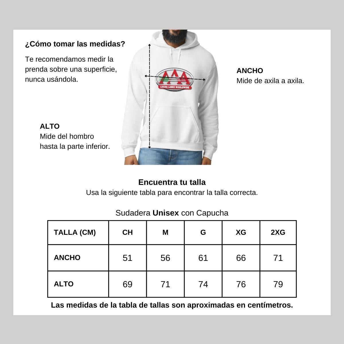 Sudadera c/Capucha Unisex Blanco Personalizable Logo