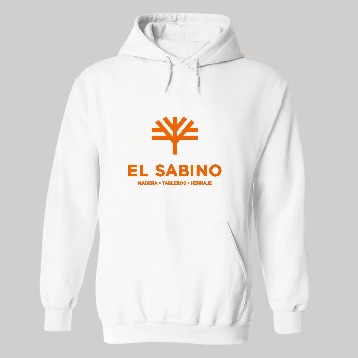 Sudadera c/Capucha Unisex Blanco Personalizable Logo
