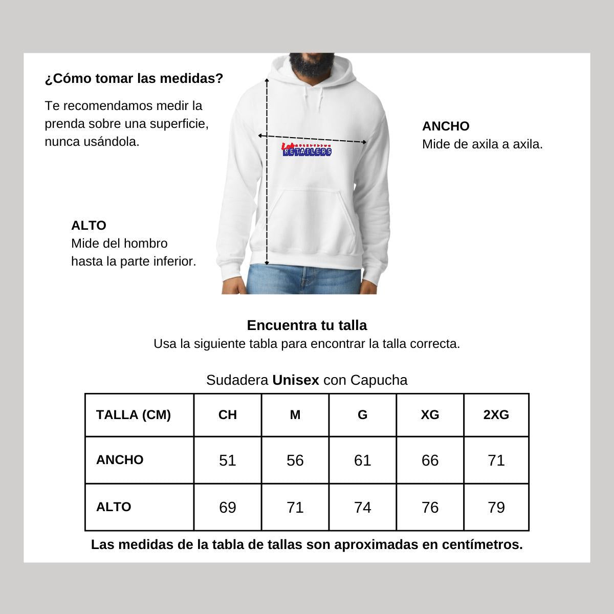 Sudadera c/Capucha Unisex Blanco Personalizable Logo