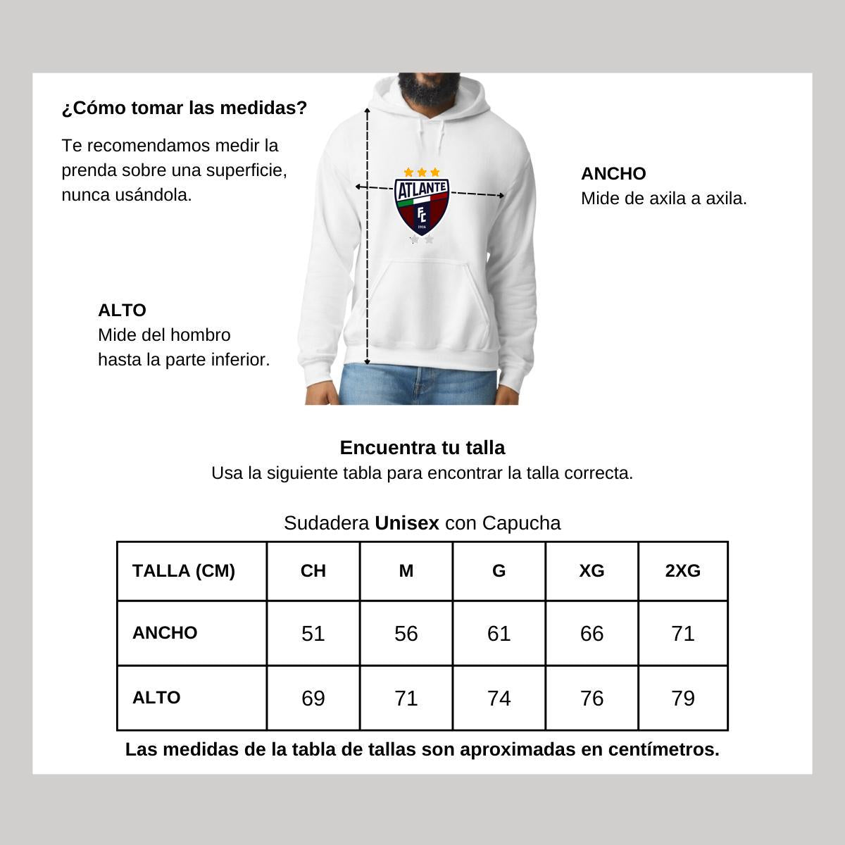 Sudadera c/Capucha Unisex Blanco Personalizable Logo