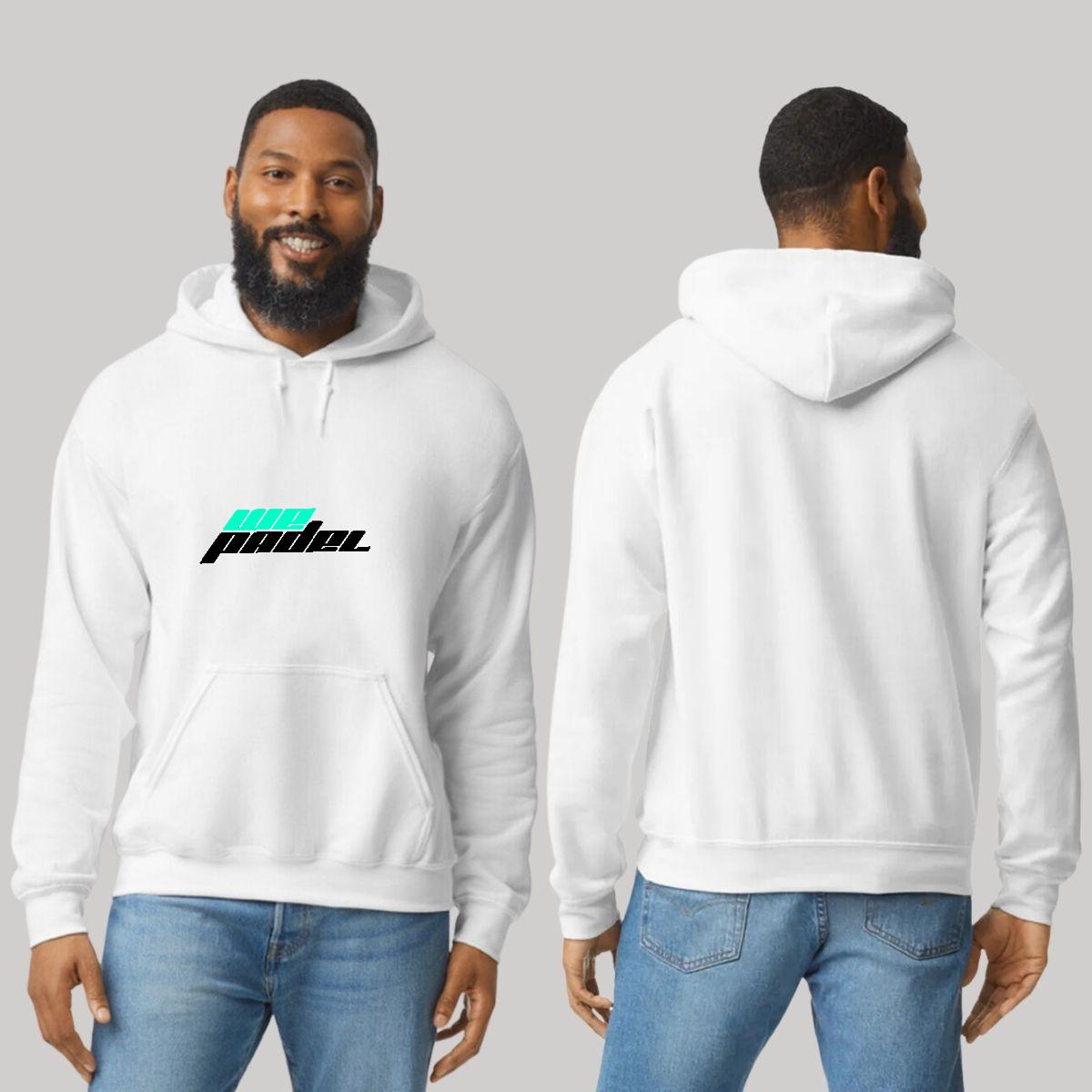 Sudadera c/Capucha Unisex Blanco Personalizable Logo