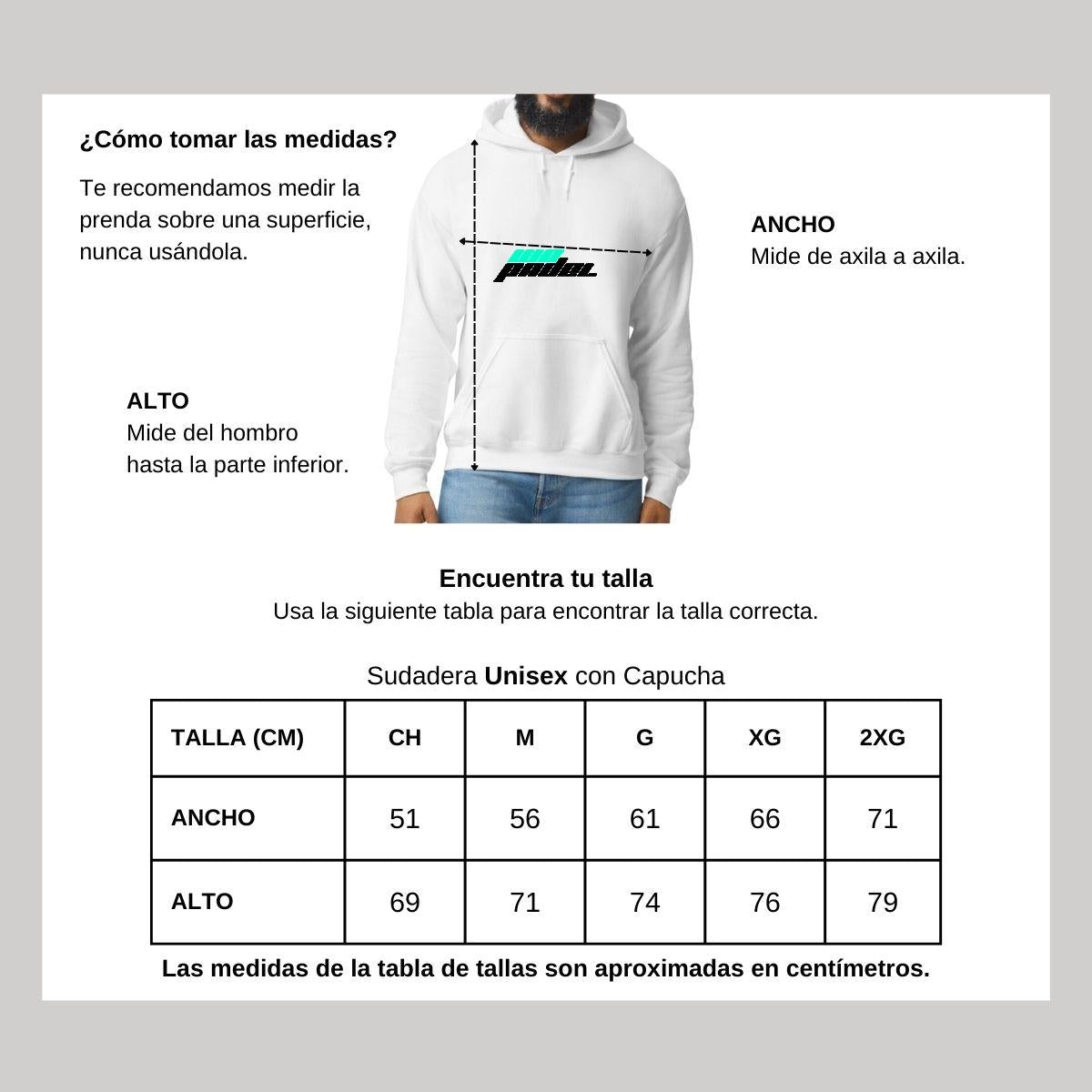 Sudadera c/Capucha Unisex Blanco Personalizable Logo