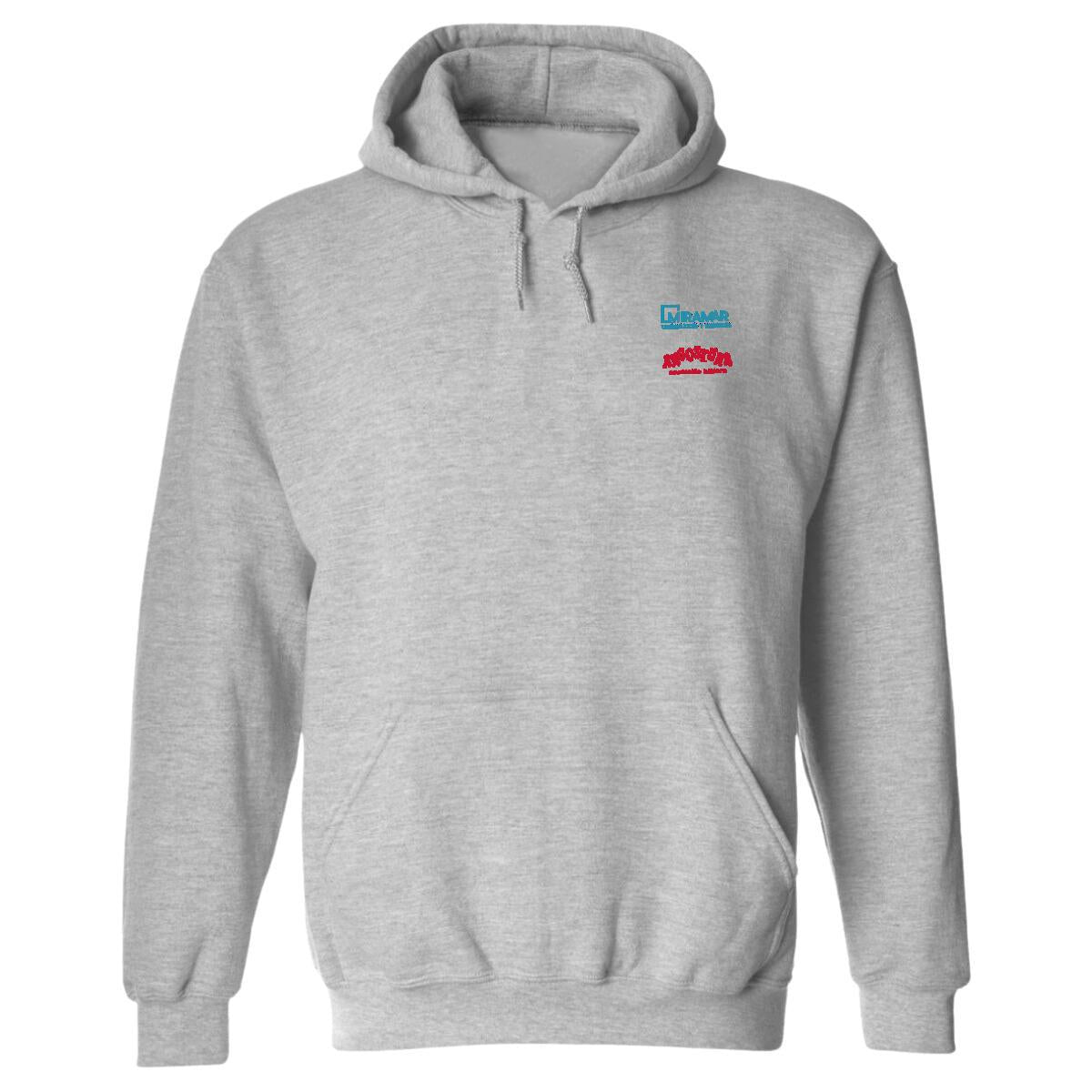 Sudadera c/Capucha Unisex Gris Personalizable Escudo