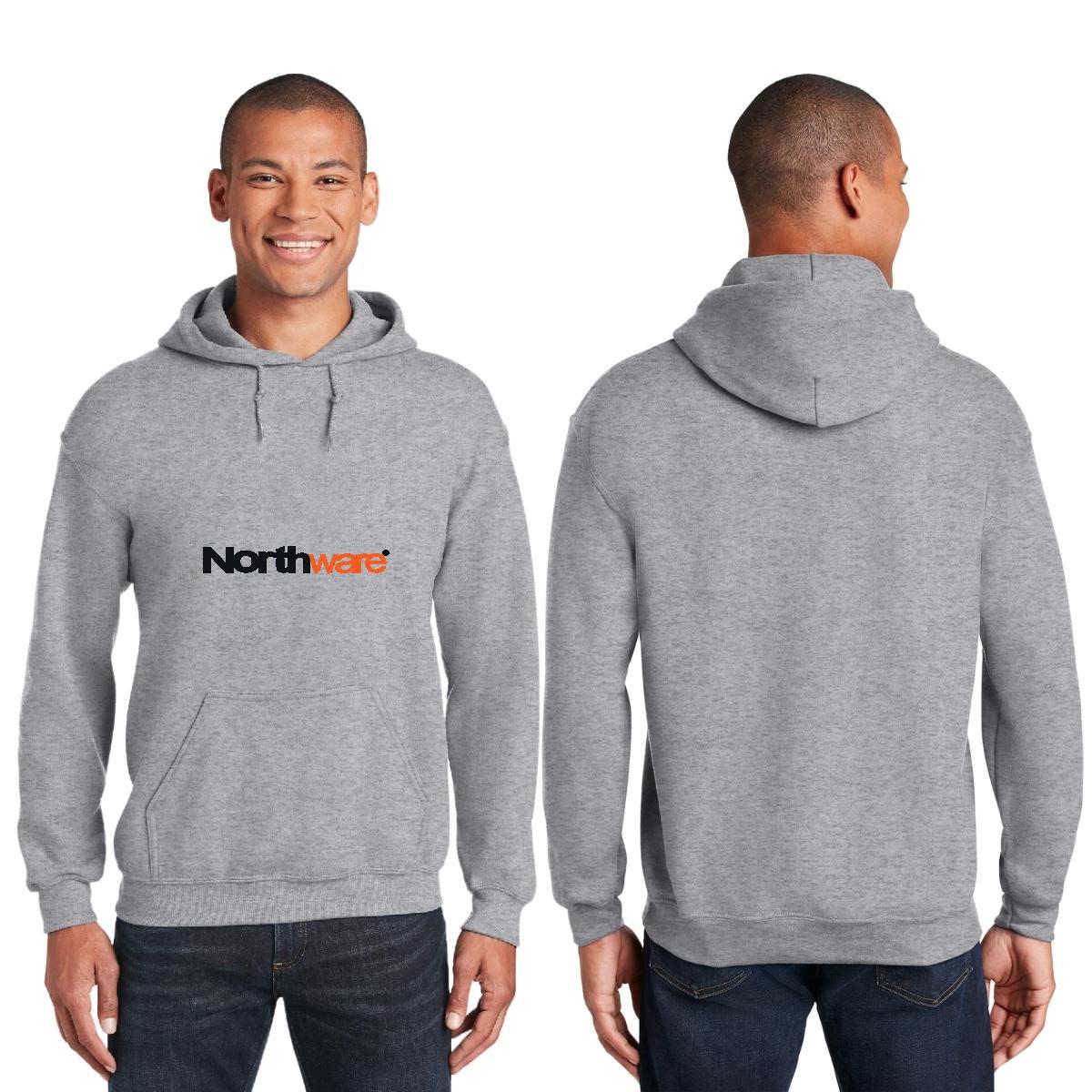Sudadera c/Capucha Unisex Gris Personalizable Logo