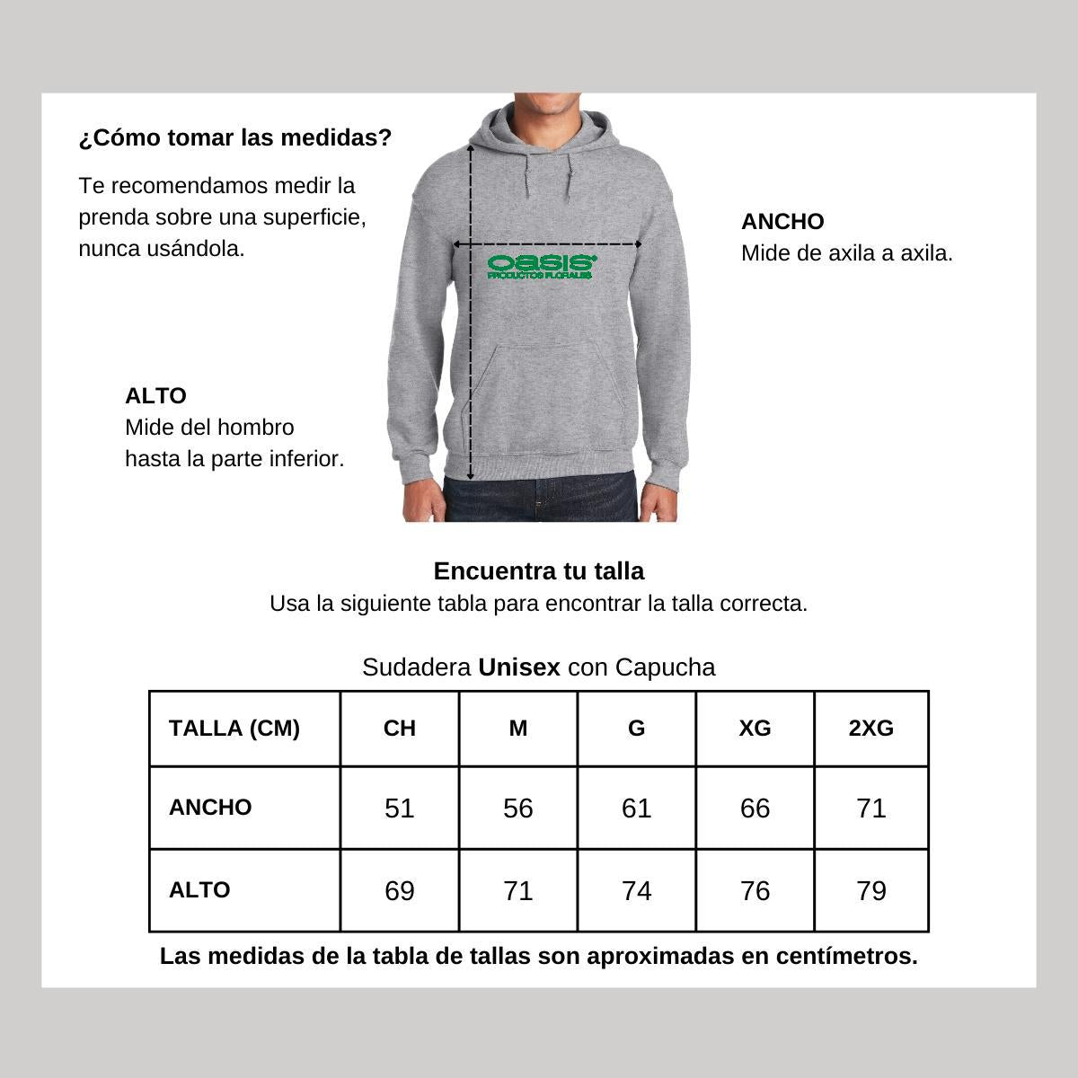 Sudadera c/Capucha Unisex Gris Personalizable Logo