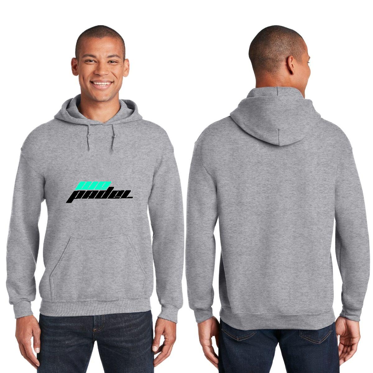 Sudadera c/Capucha Unisex Gris Personalizable Logo