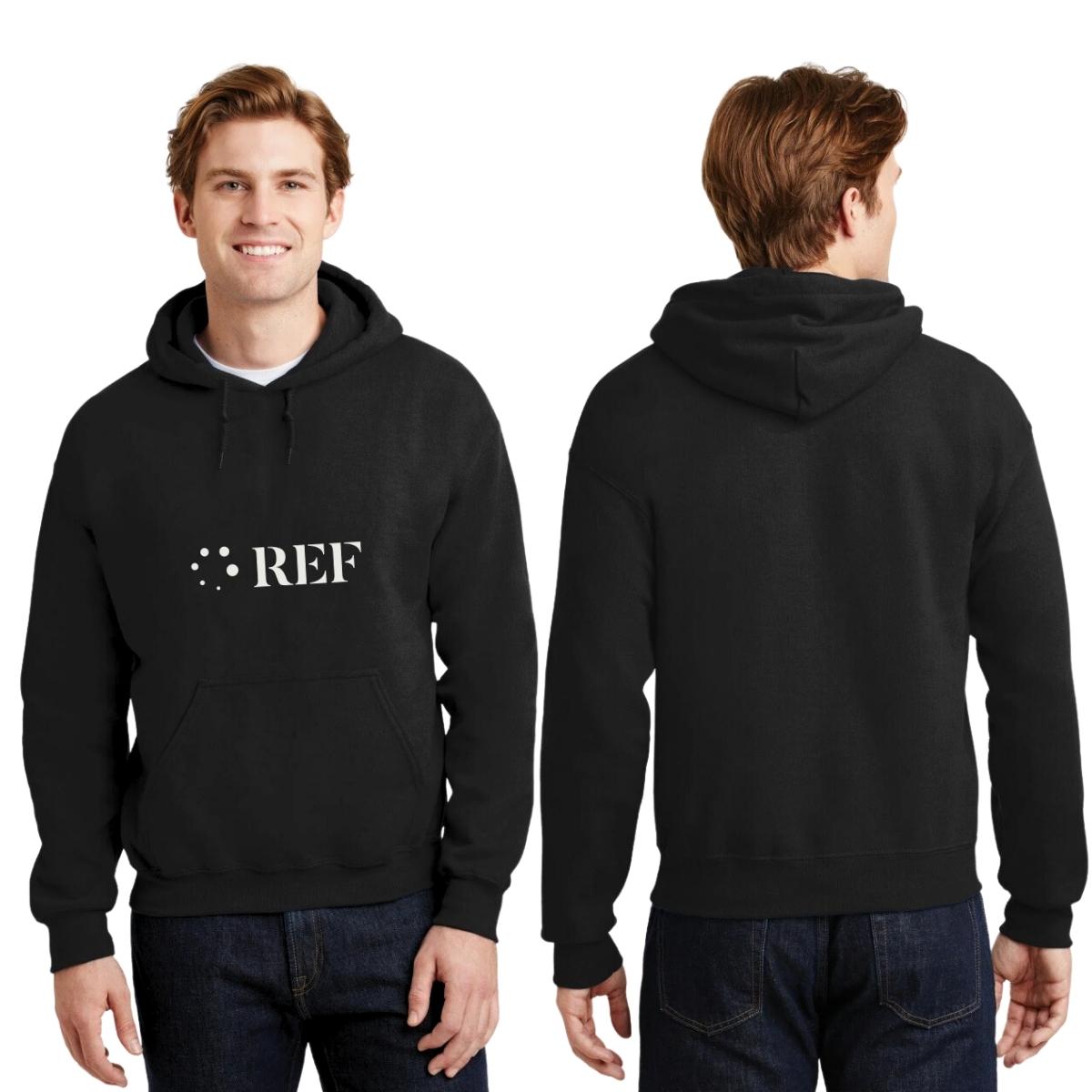 Sudadera c/Capucha Unisex Negro Personalizable Logo