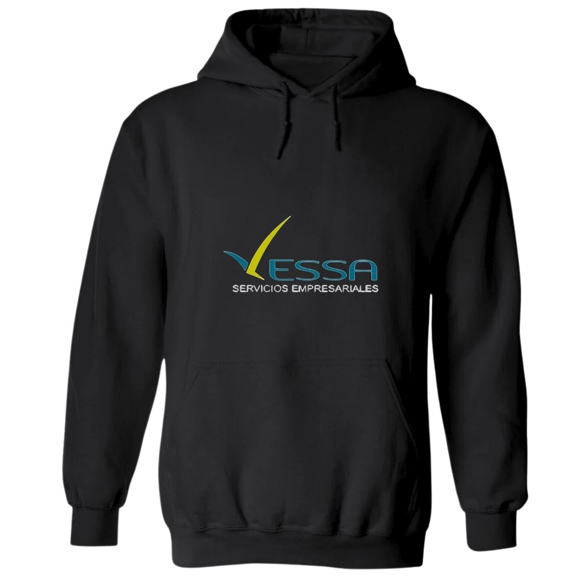 Sudadera c/Capucha Unisex Negro Personalizable Logo
