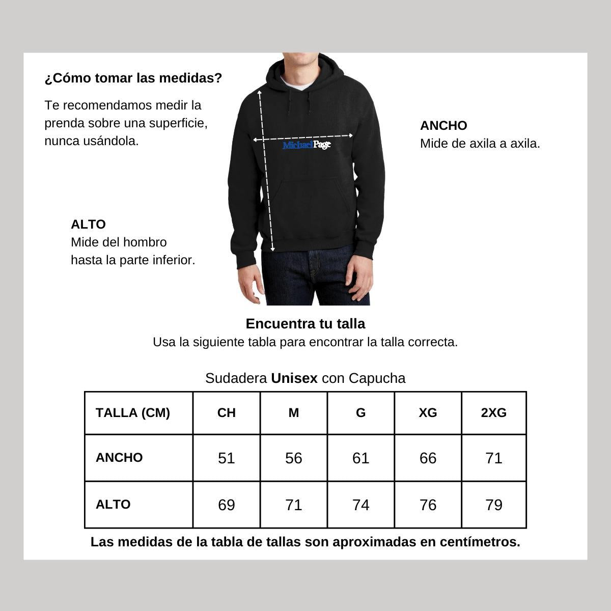 Sudadera c/Capucha Unisex Negro Personalizable Logo