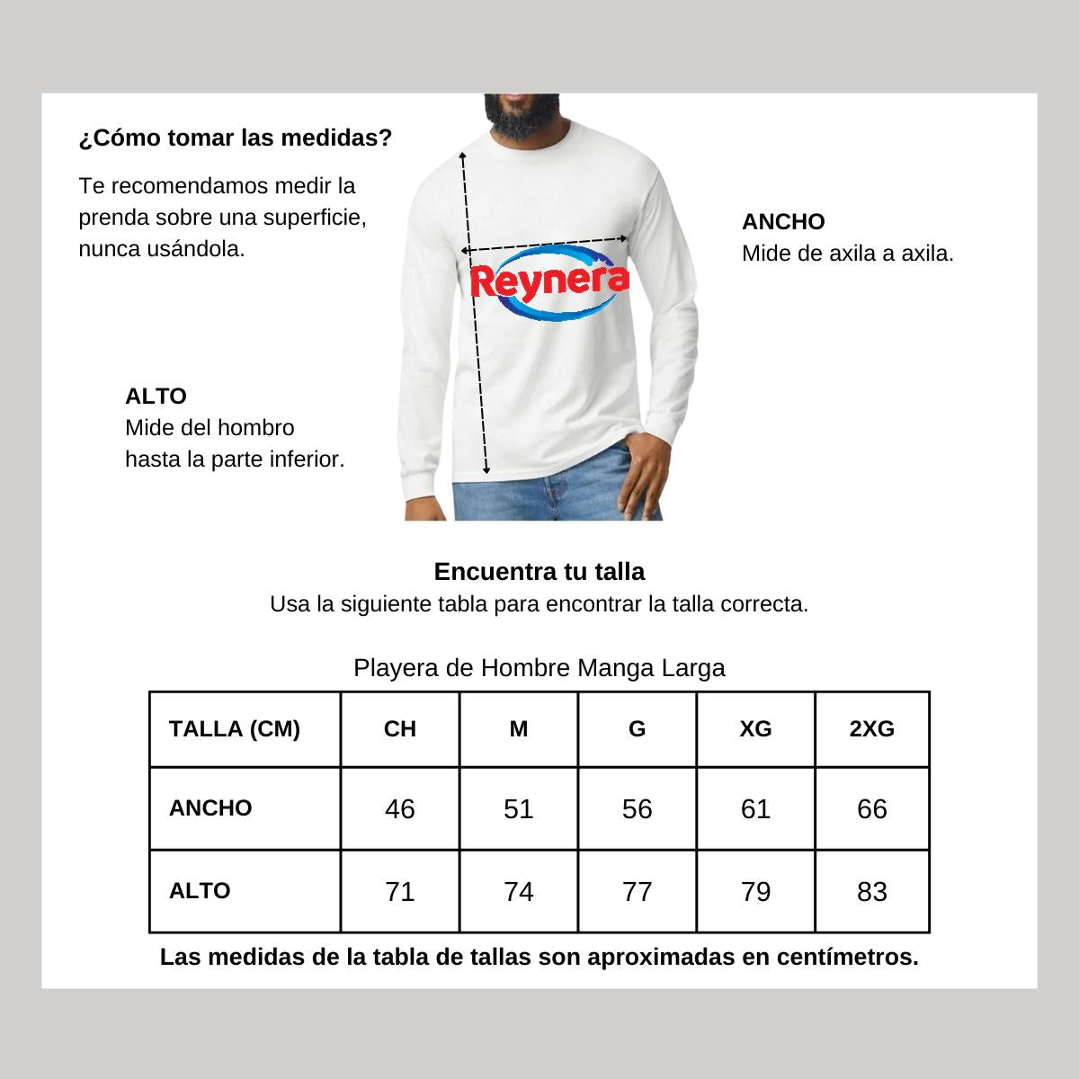 Playera Manga Larga Algodón Blanco Logo