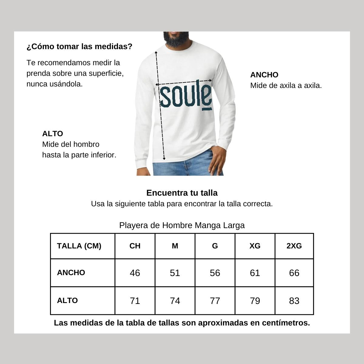 Playera Manga Larga Algodón Blanco Logo