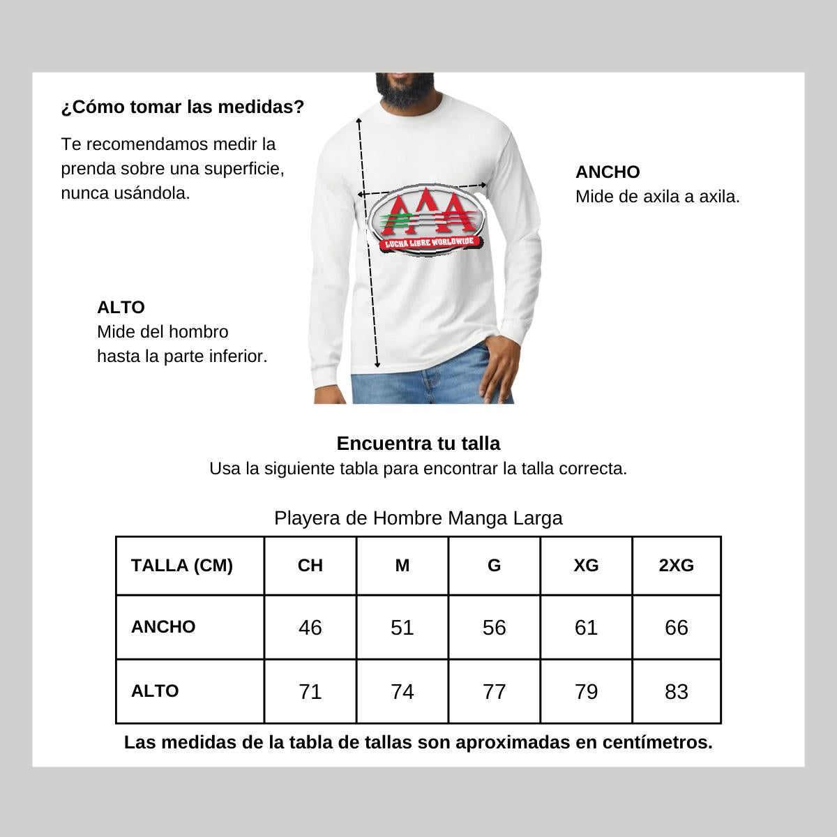 Playera Manga Larga Algodón Blanco Logo