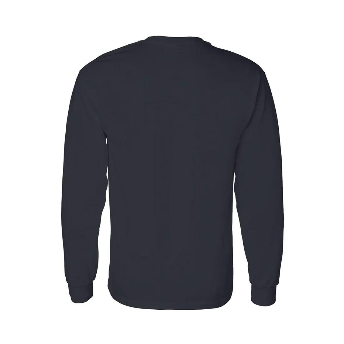 Playera Manga Larga Algodón Negro Escudo