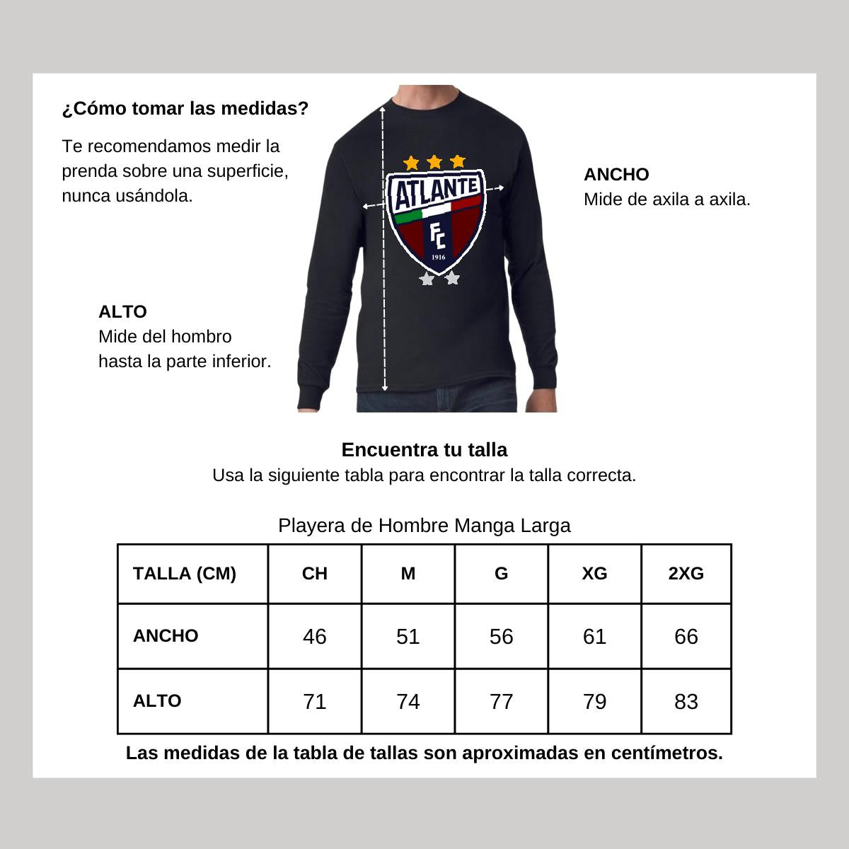 Playera Manga Larga Algodón Negro Logo