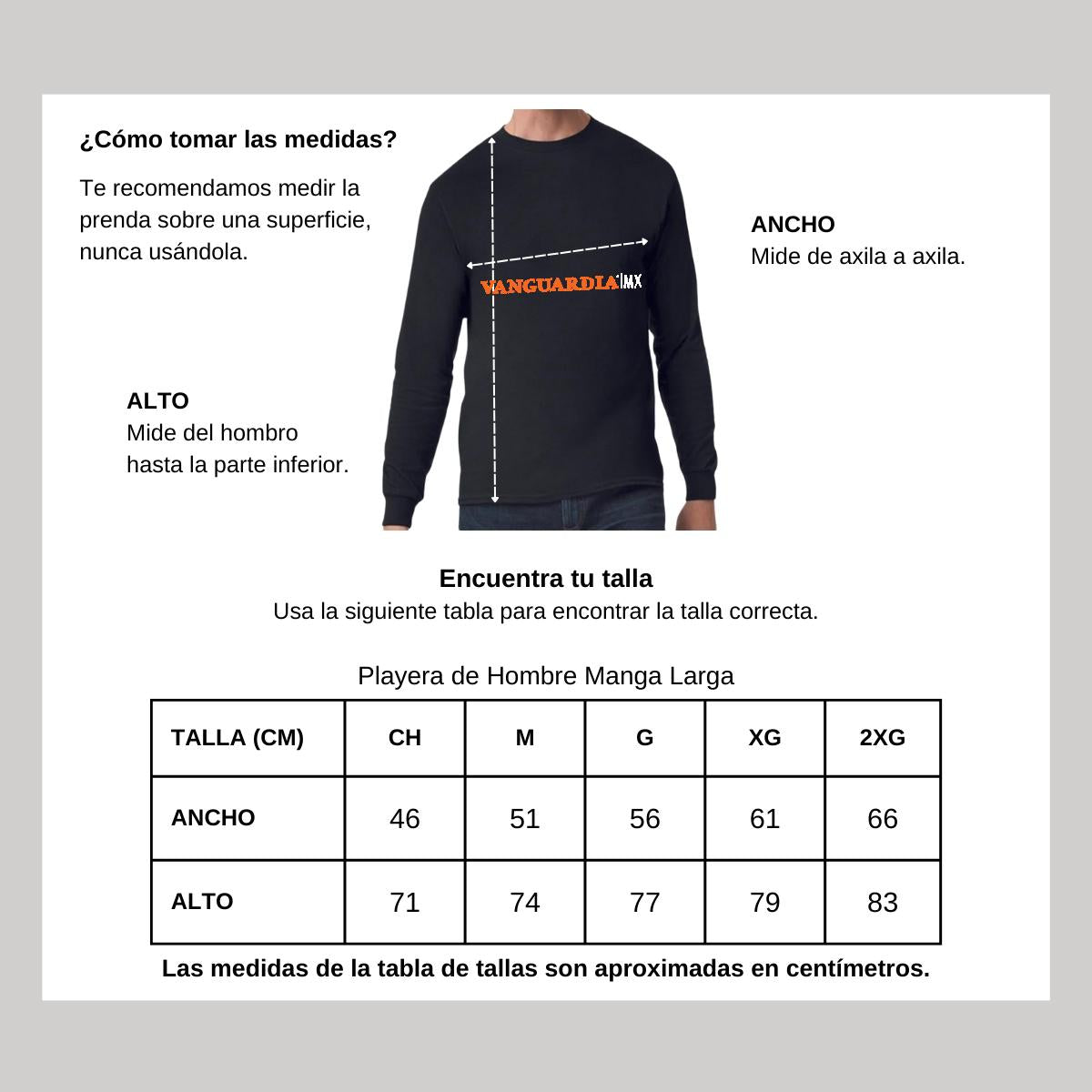 Playera Manga Larga Algodón Negro Logo