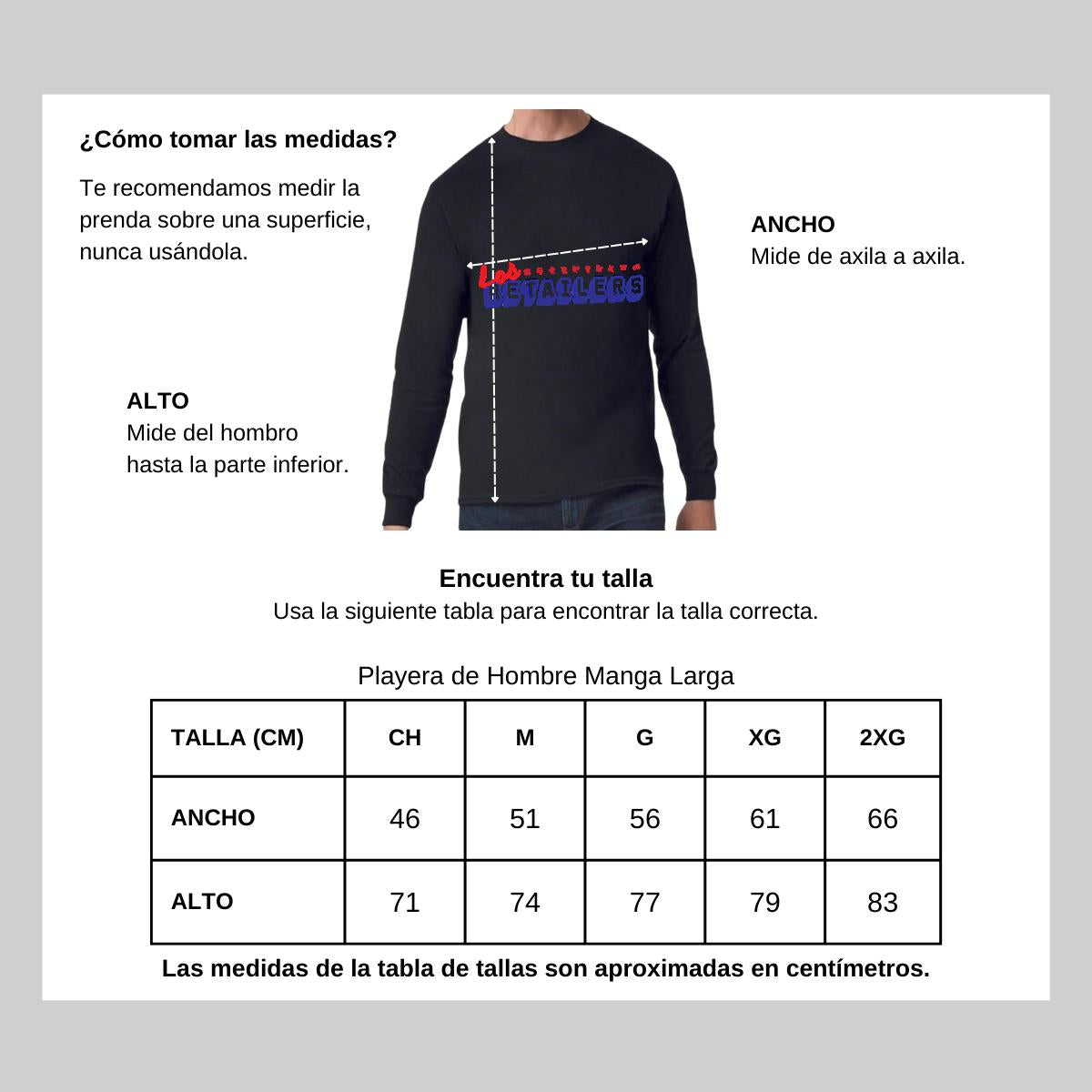 Playera Manga Larga Algodón Negro Logo