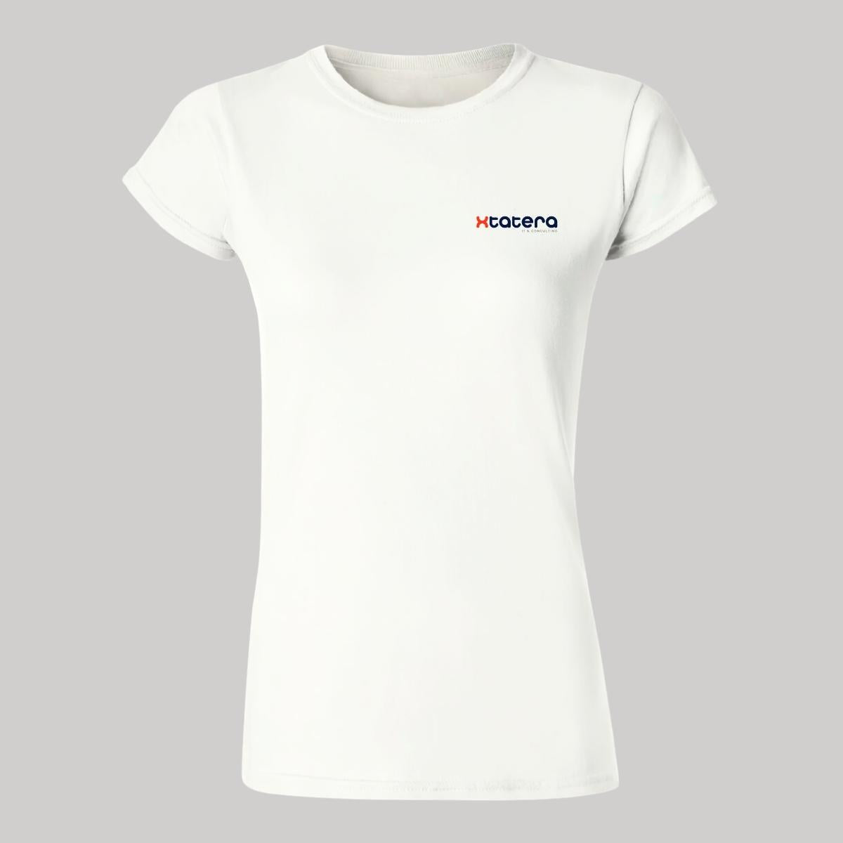 Playera Manga Corta Mujer Blanco Personalizable Escudo