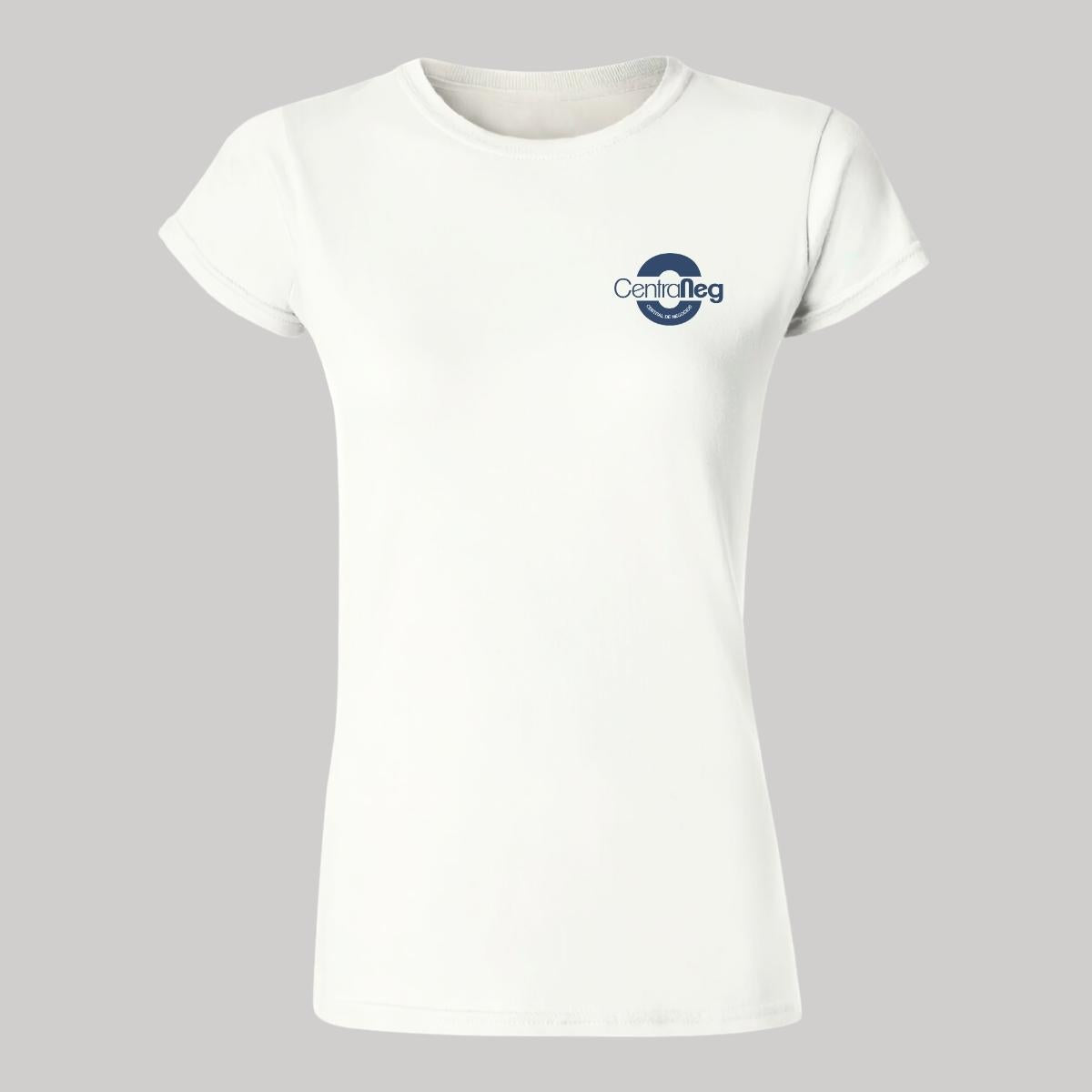 Playera Manga Corta Mujer Blanco Personalizable Escudo