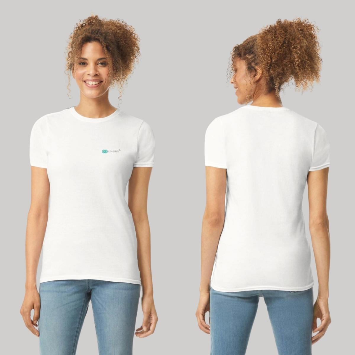Playera Manga Corta Mujer Blanco Personalizable Escudo