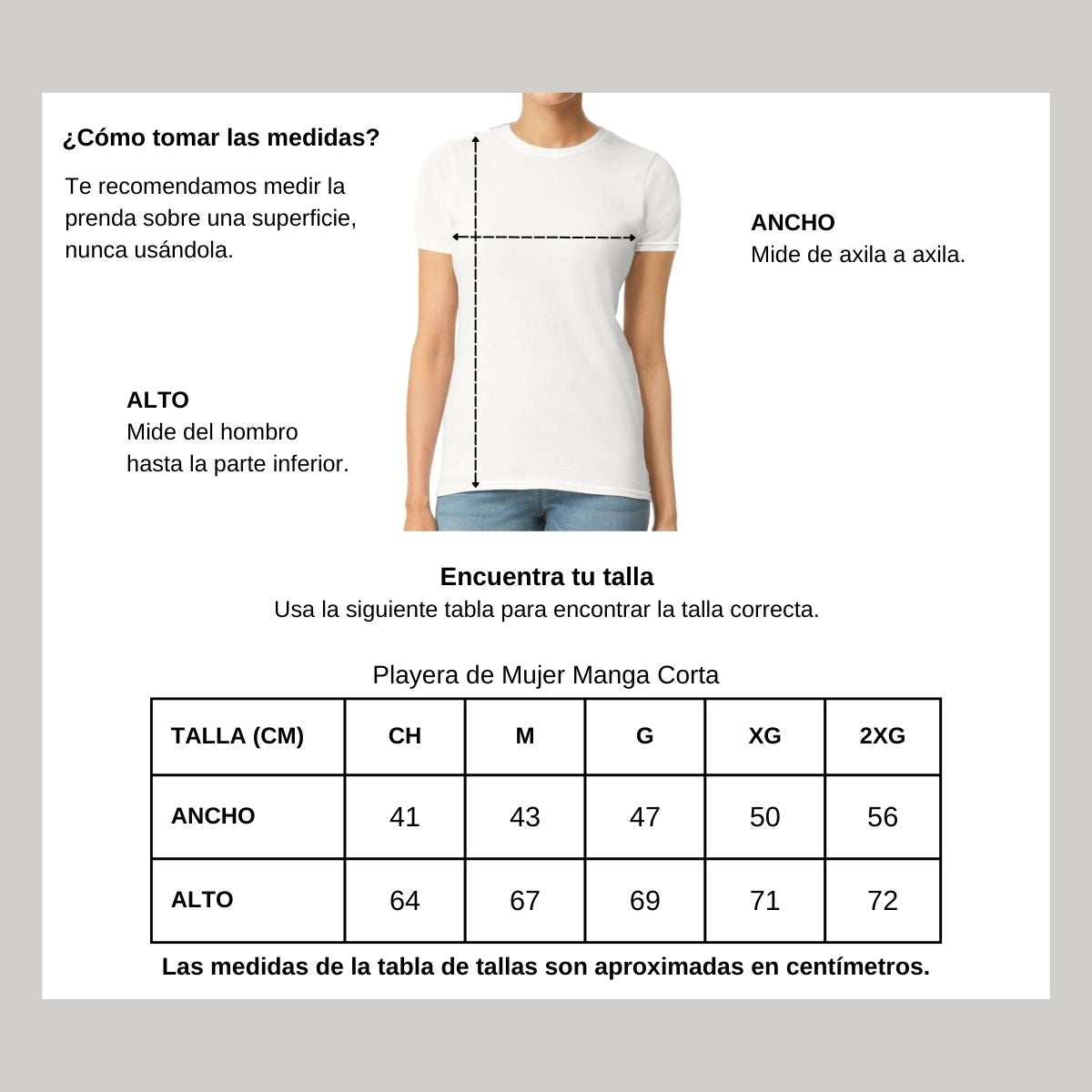 Playera Manga Corta Mujer Blanco Personalizable Logo