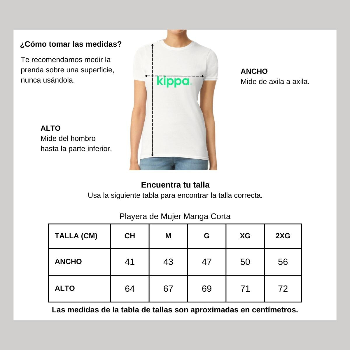 Playera Manga Corta Mujer Blanco Personalizable Logo
