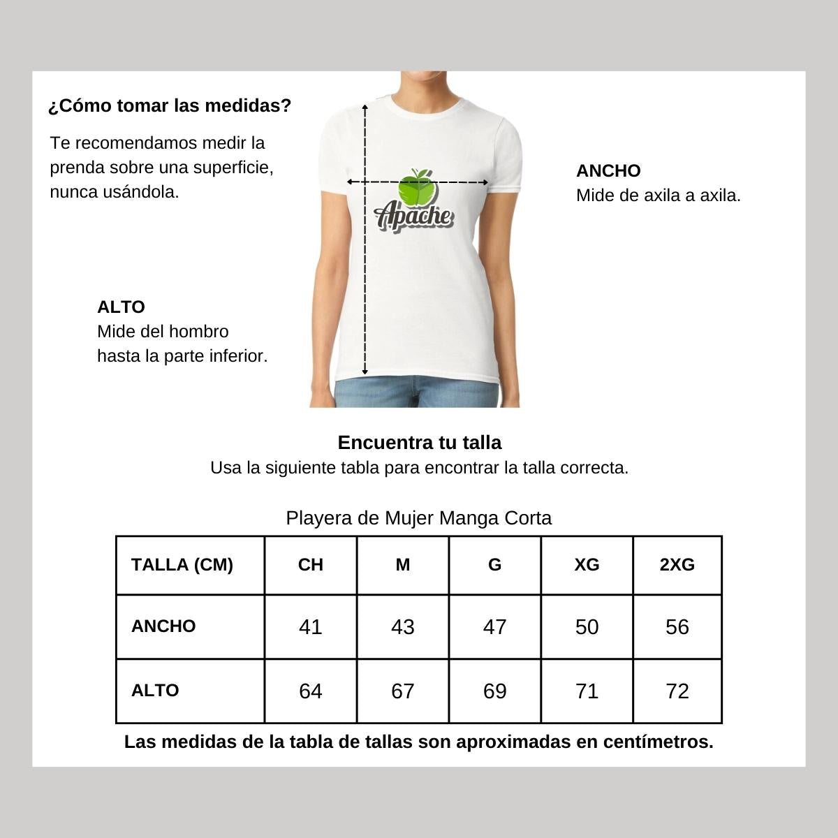 Playera Manga Corta Mujer Blanco Personalizable Logo