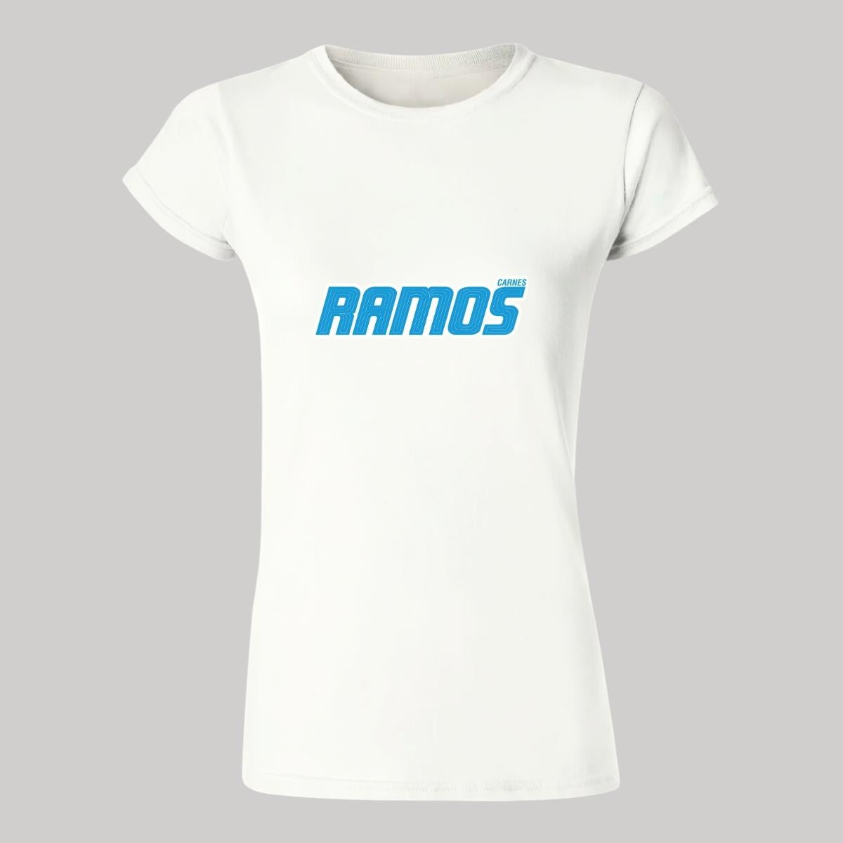 Playera Manga Corta Mujer Blanco Personalizable Logo
