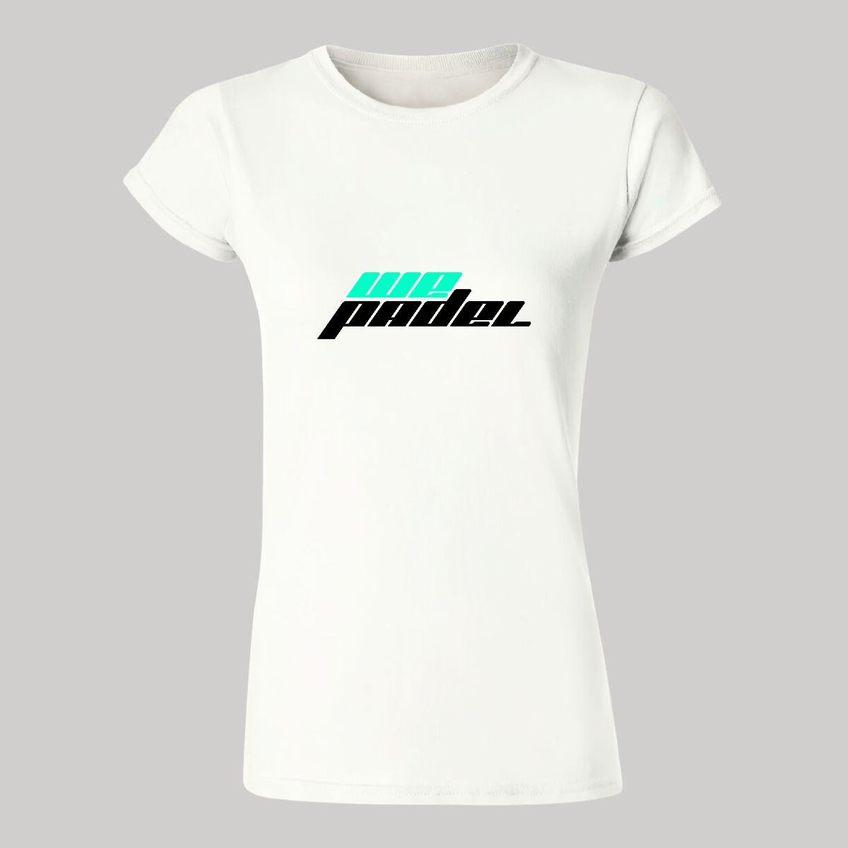Playera Manga Corta Mujer Blanco Personalizable Logo