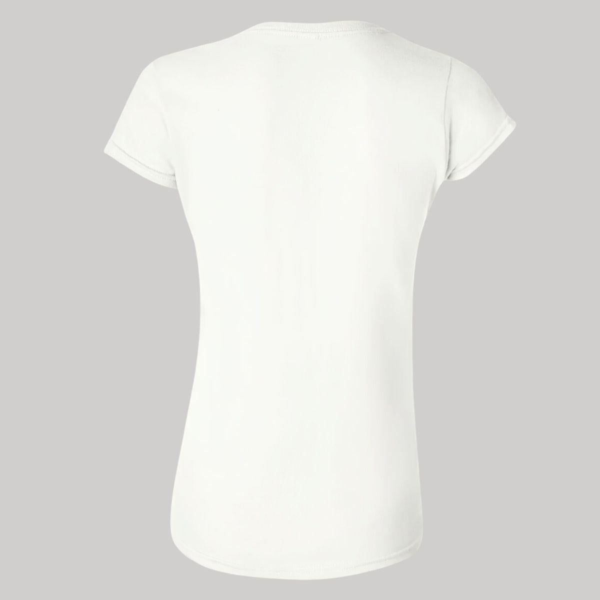 Playera Manga Corta Mujer Blanco Personalizable Logo