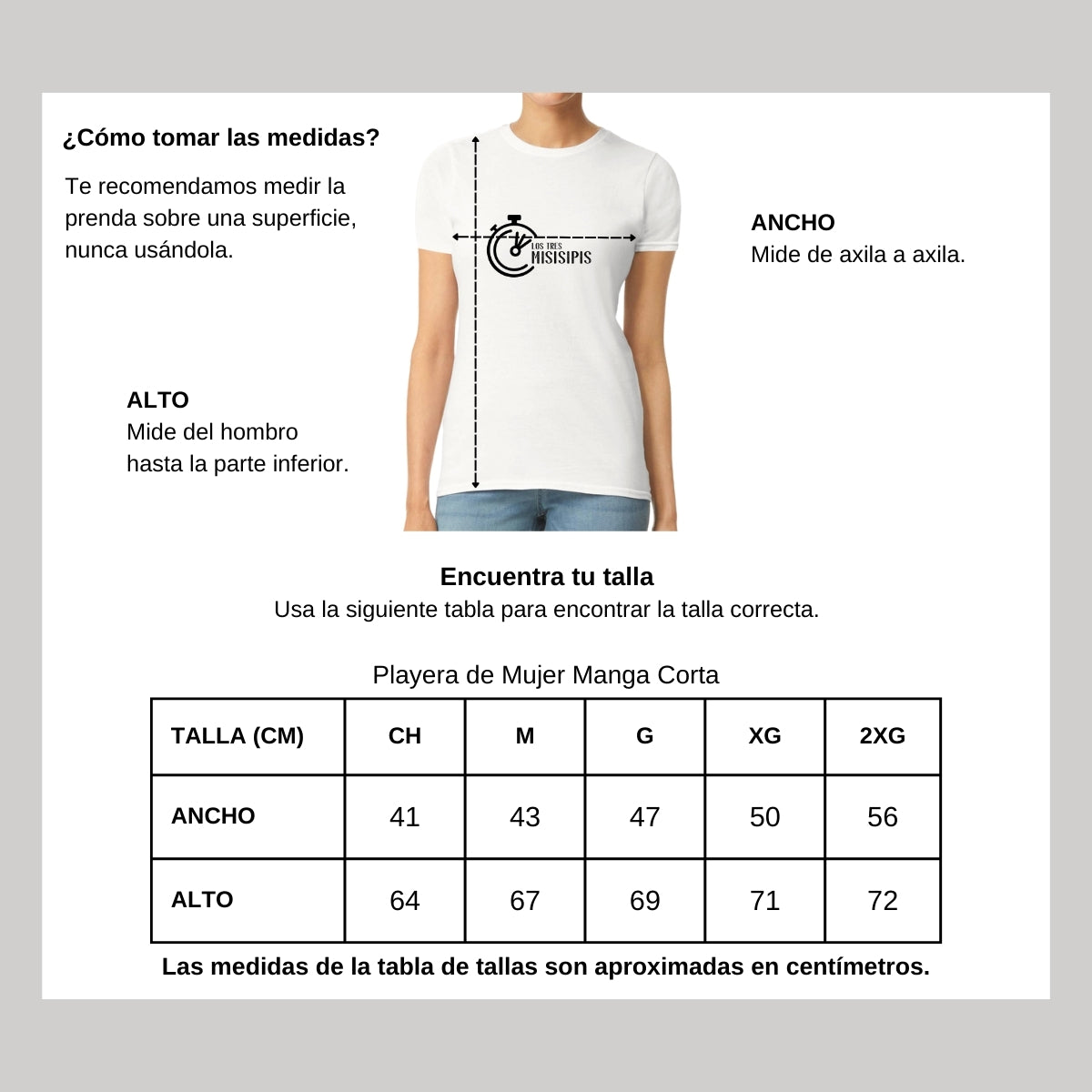 Playera Manga Corta Mujer Blanco Personalizable Logo
