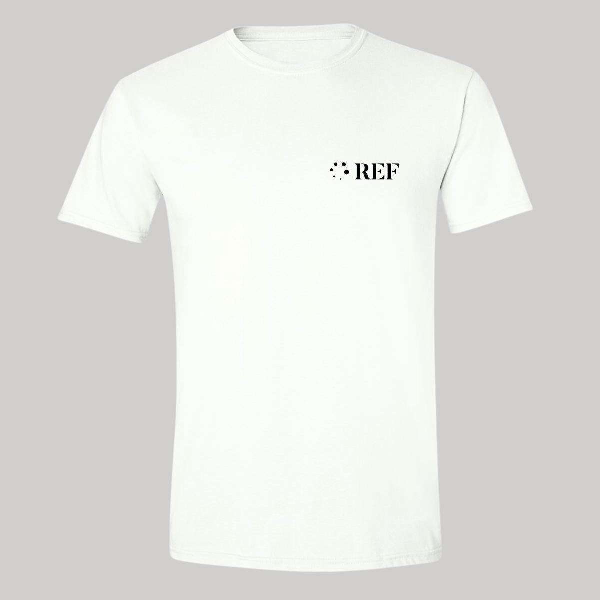 Playera Manga Corta Hombre Blanco Personalizable Escudo