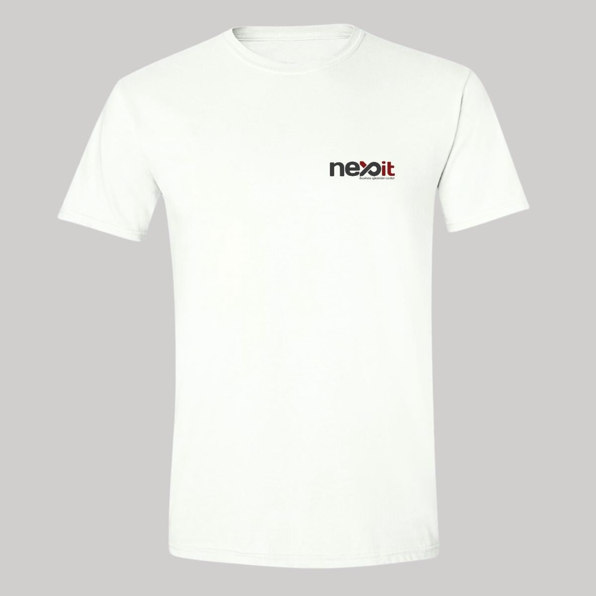 Playera Manga Corta Hombre Blanco Personalizable Escudo