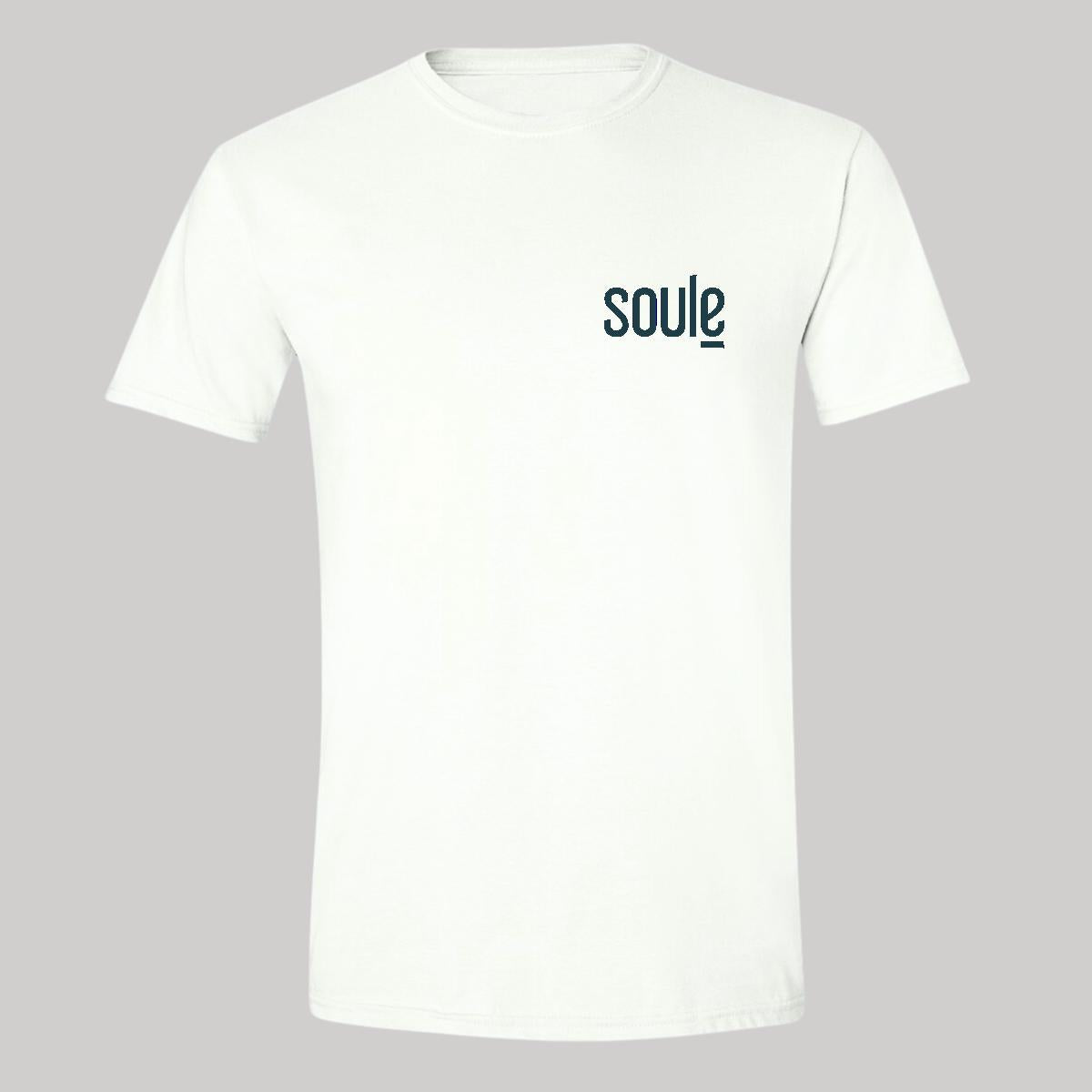Playera Manga Corta Hombre Blanco Personalizable Escudo