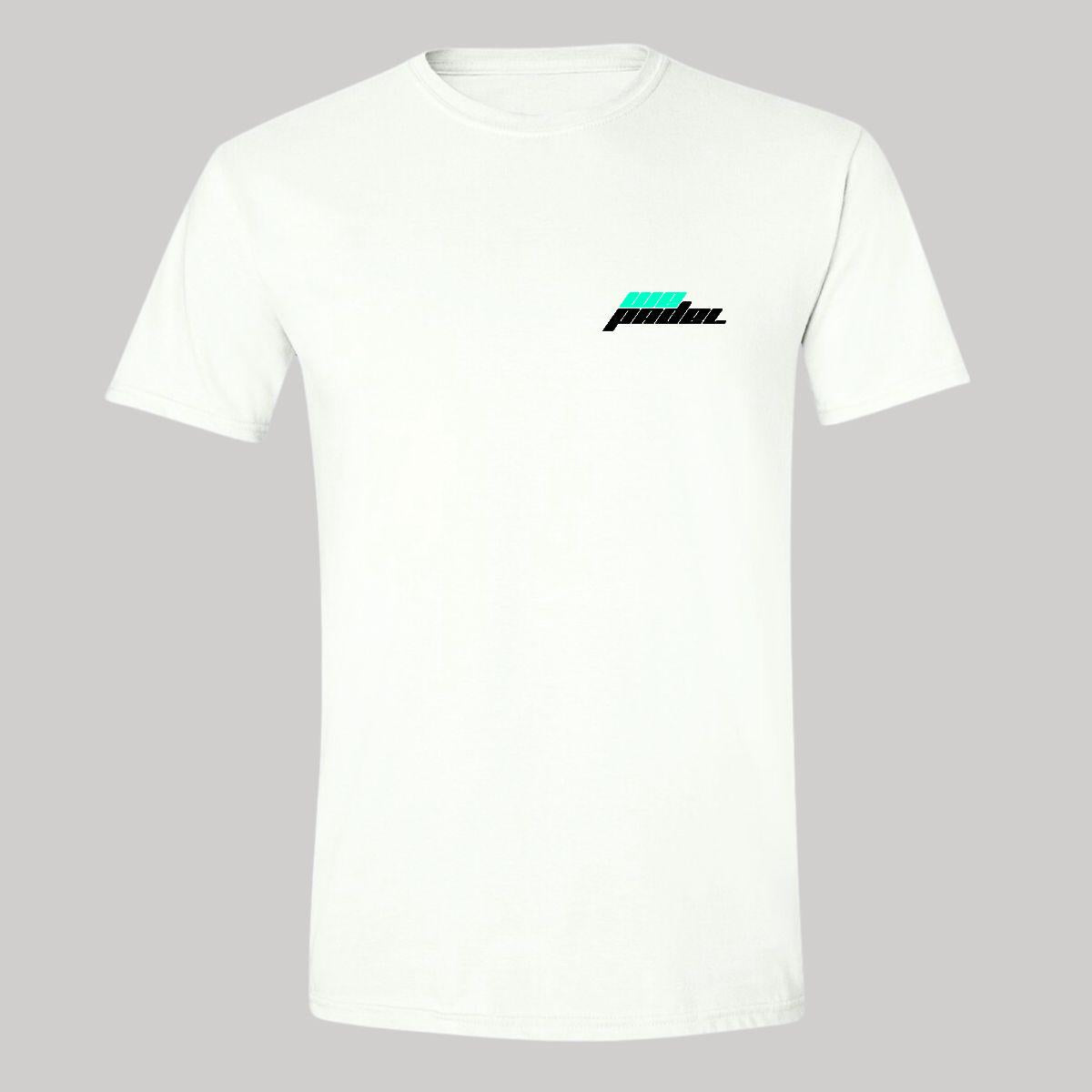 Playera Manga Corta Hombre Blanco Personalizable Escudo