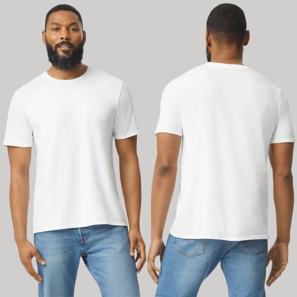 Playera Manga Corta Hombre Blanco Personalizable Logo