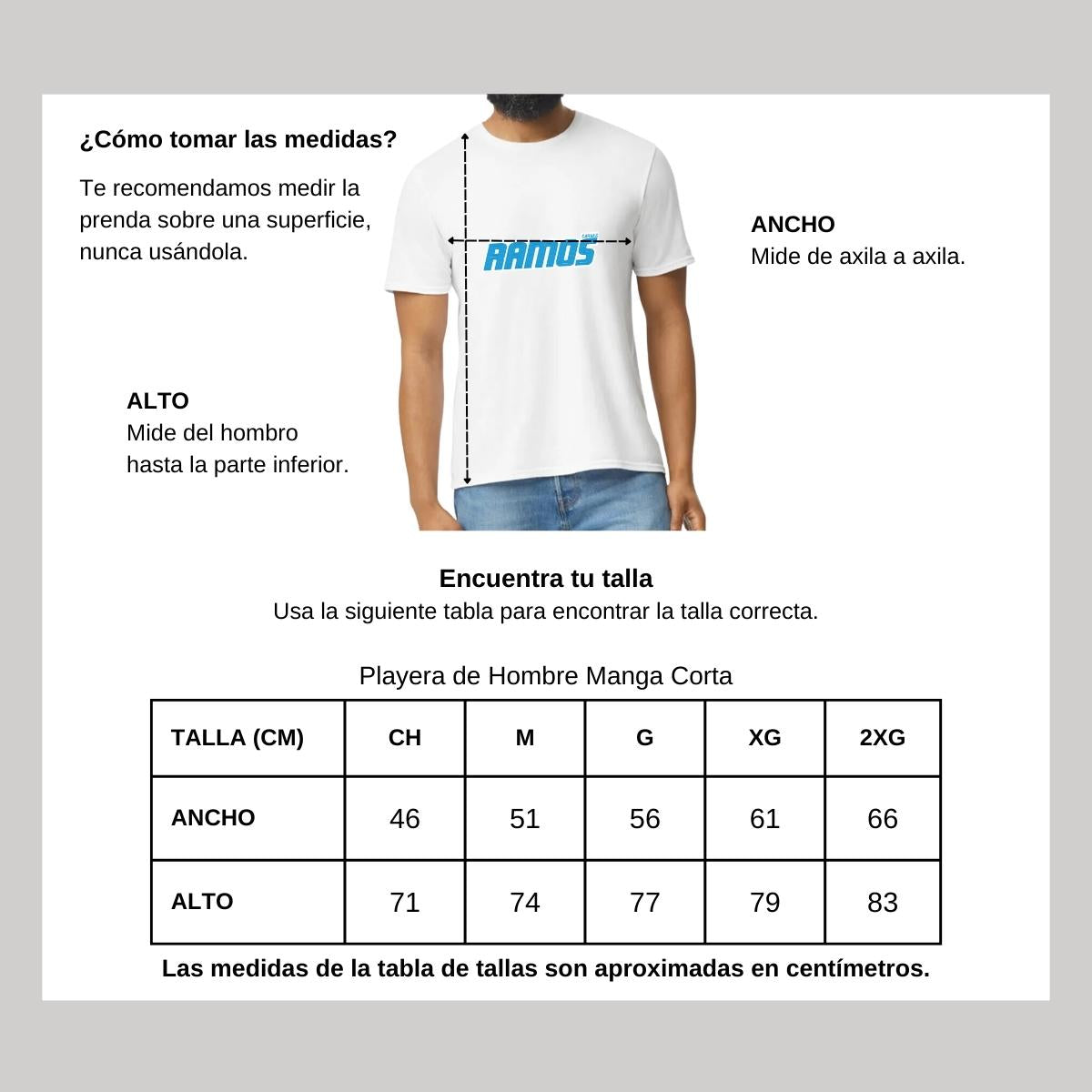 Playera Manga Corta Hombre Blanco Personalizable Logo